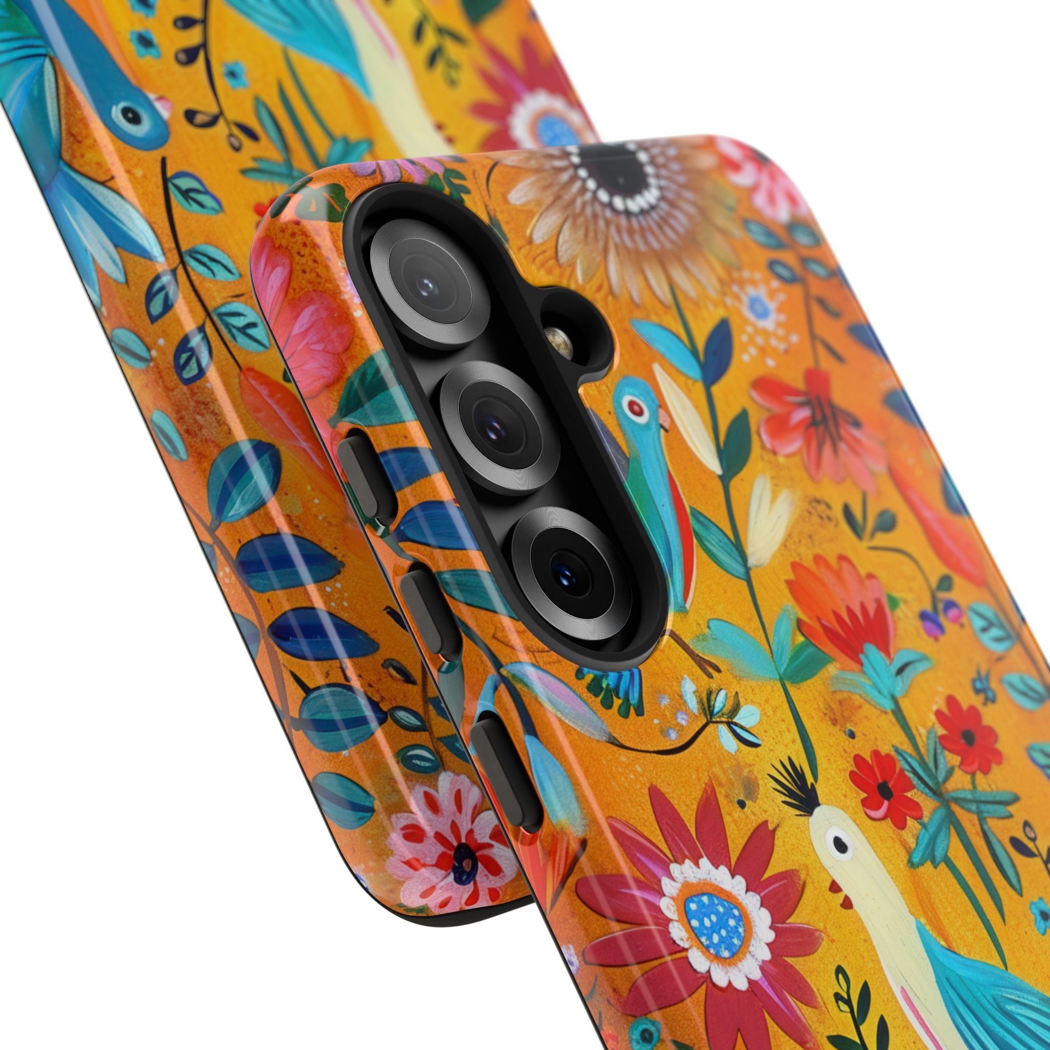 Colorful Birds Bloom Samsung S25 Plus Case - Tough