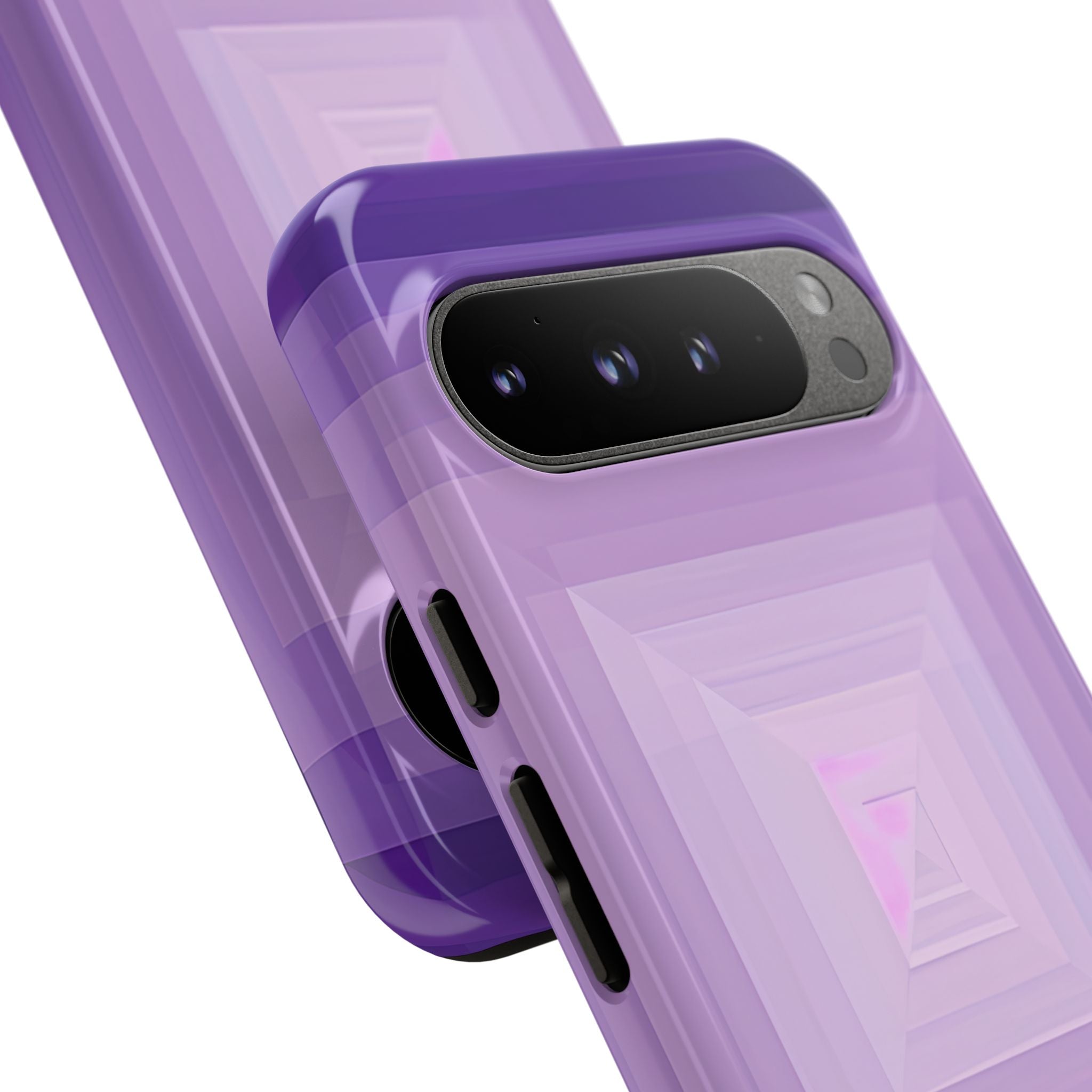Purple Geometry Vortex Google Pixel 9 - Tough