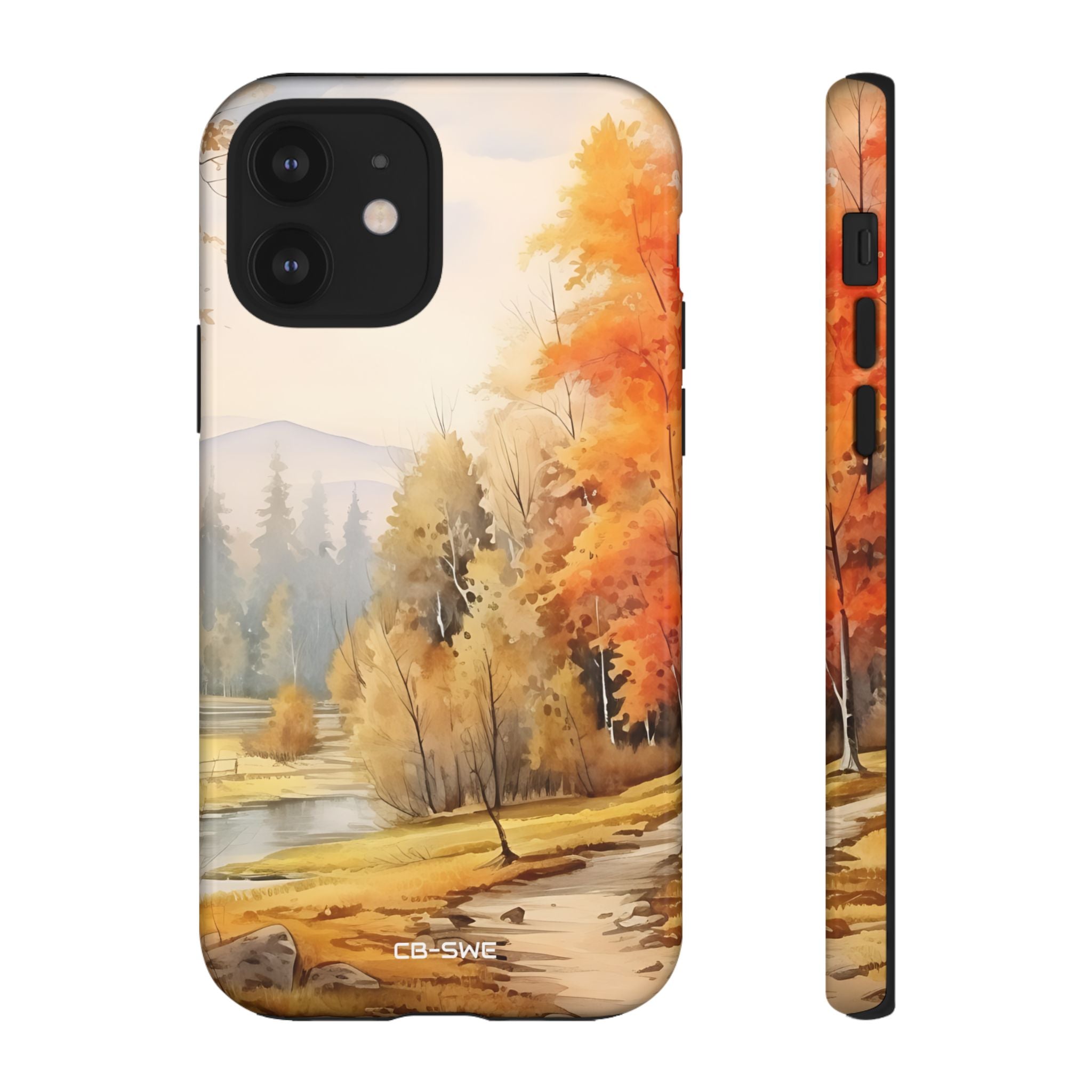 Golden Leaves Drift - iPhone Case