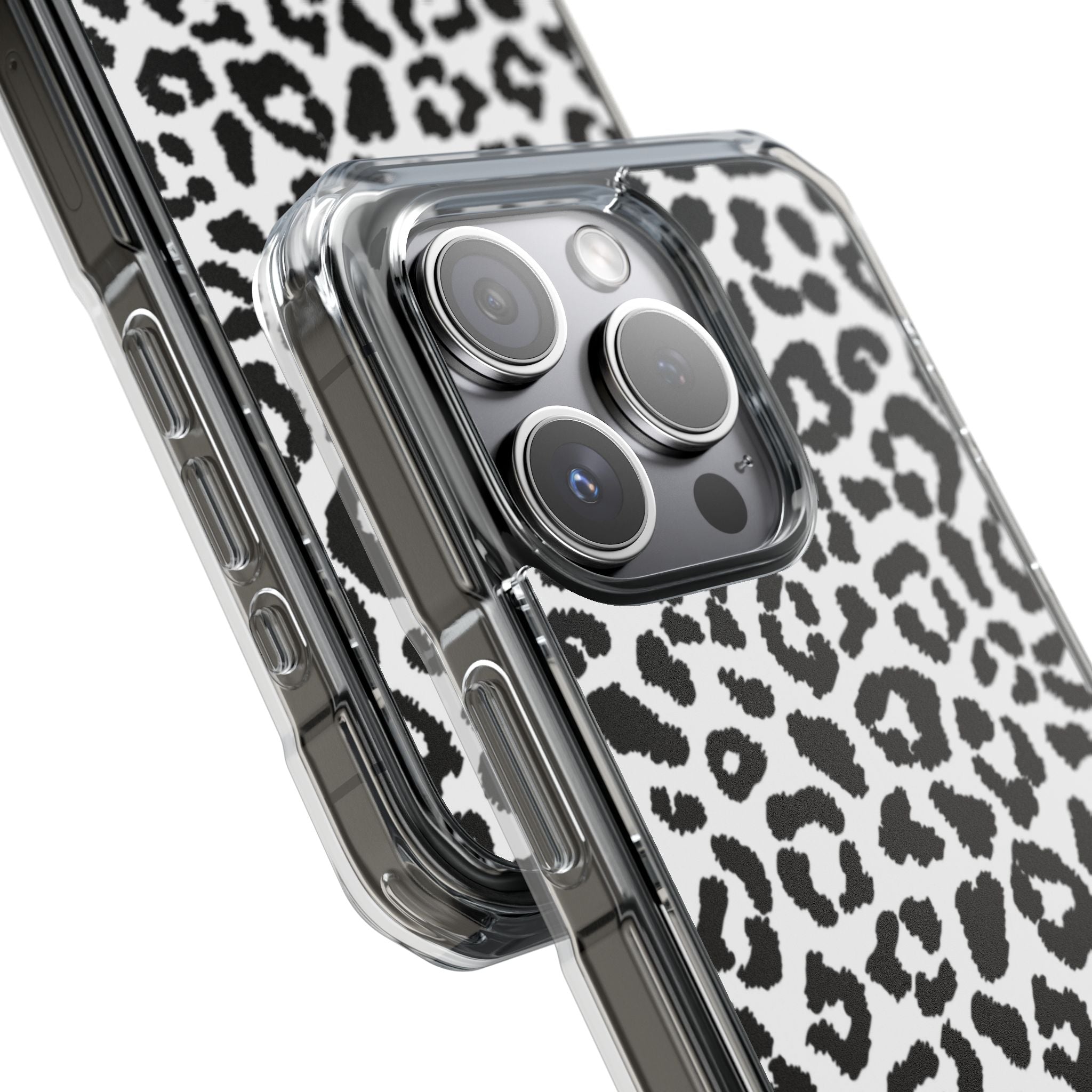 Monochrome Leopard Essence iPhone Case - Impact