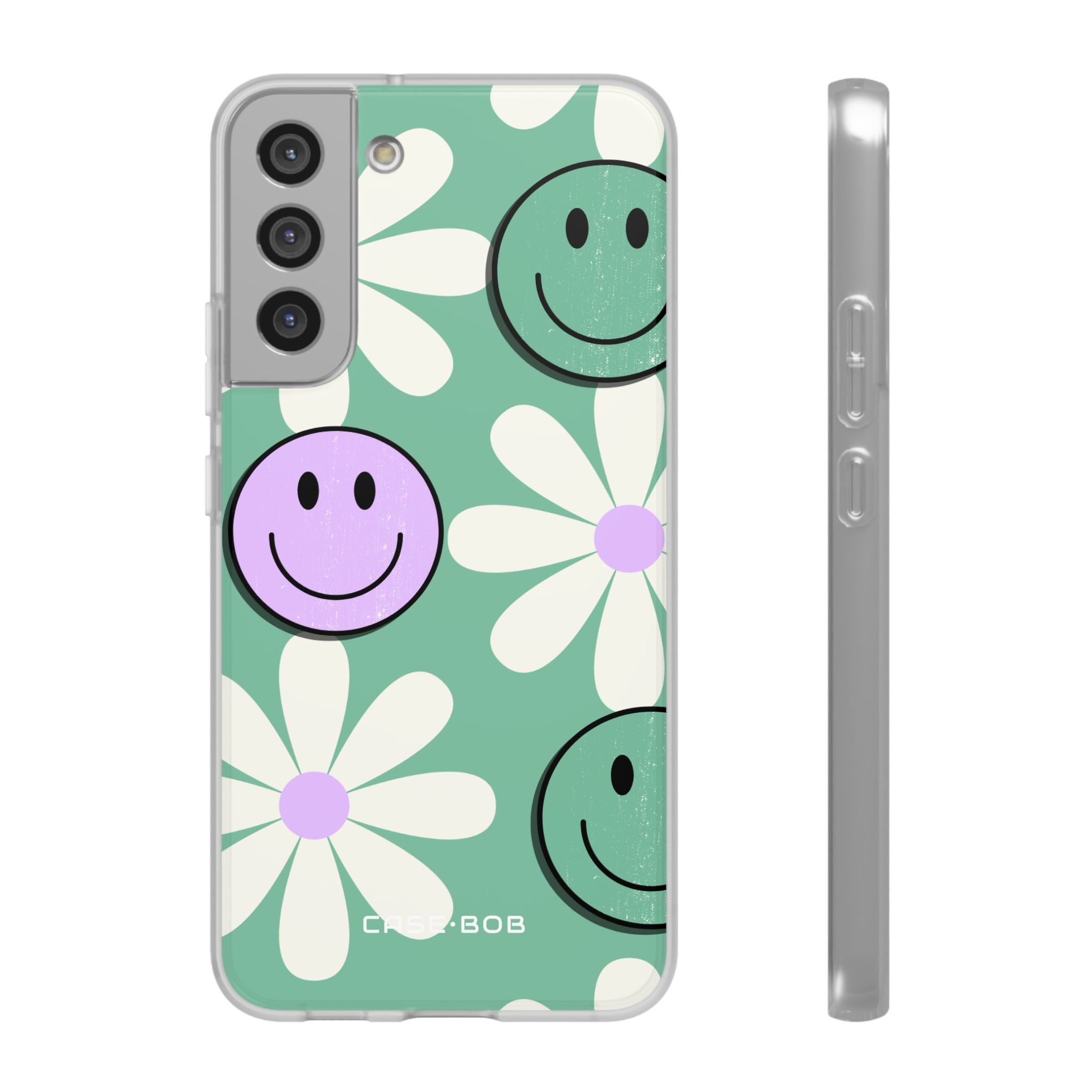 Smiley Daisy Glow Samsung S22 Plus Case - Soft