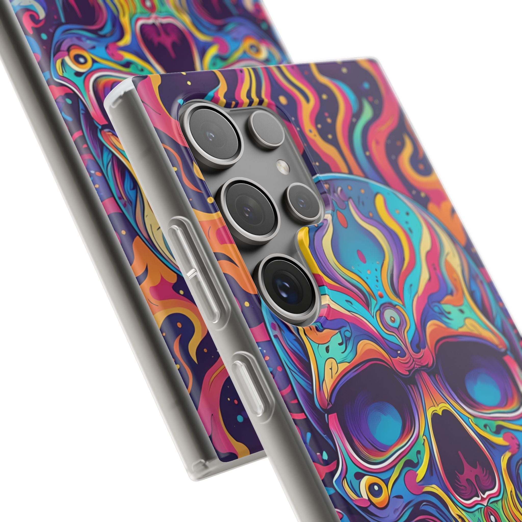 Flaming Skull Samsung S24 Ultra Case - Soft