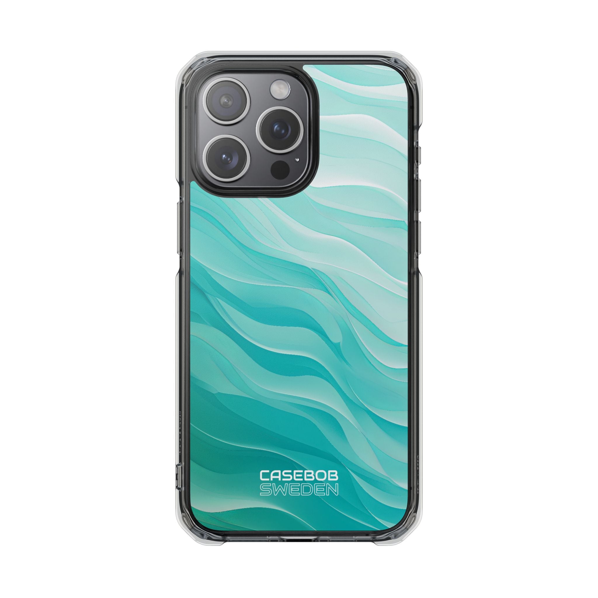 Soothing Aqua Waves iPhone 15 - Impact Clear+