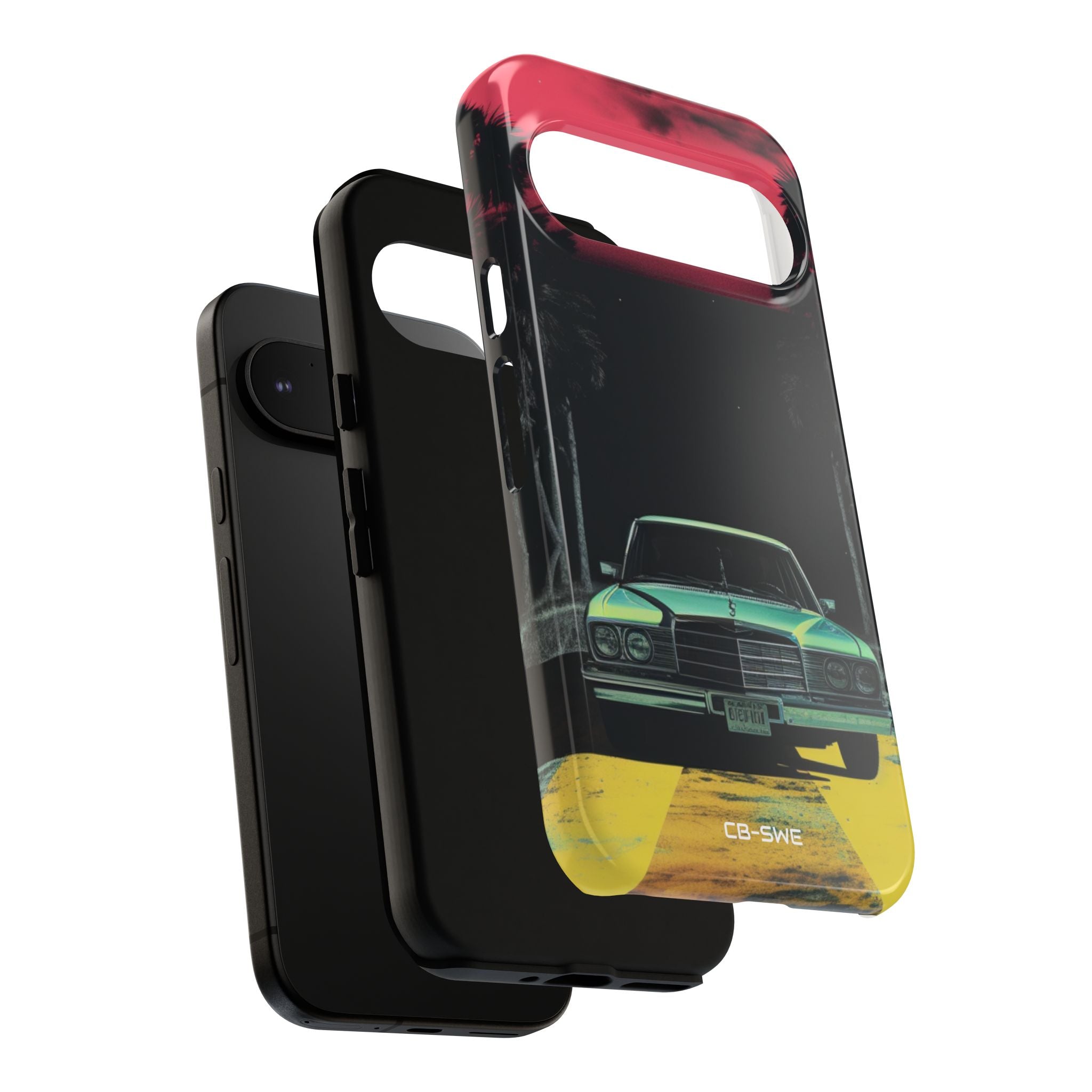 Retro Futuristic Nightscape - Google Pixel Case