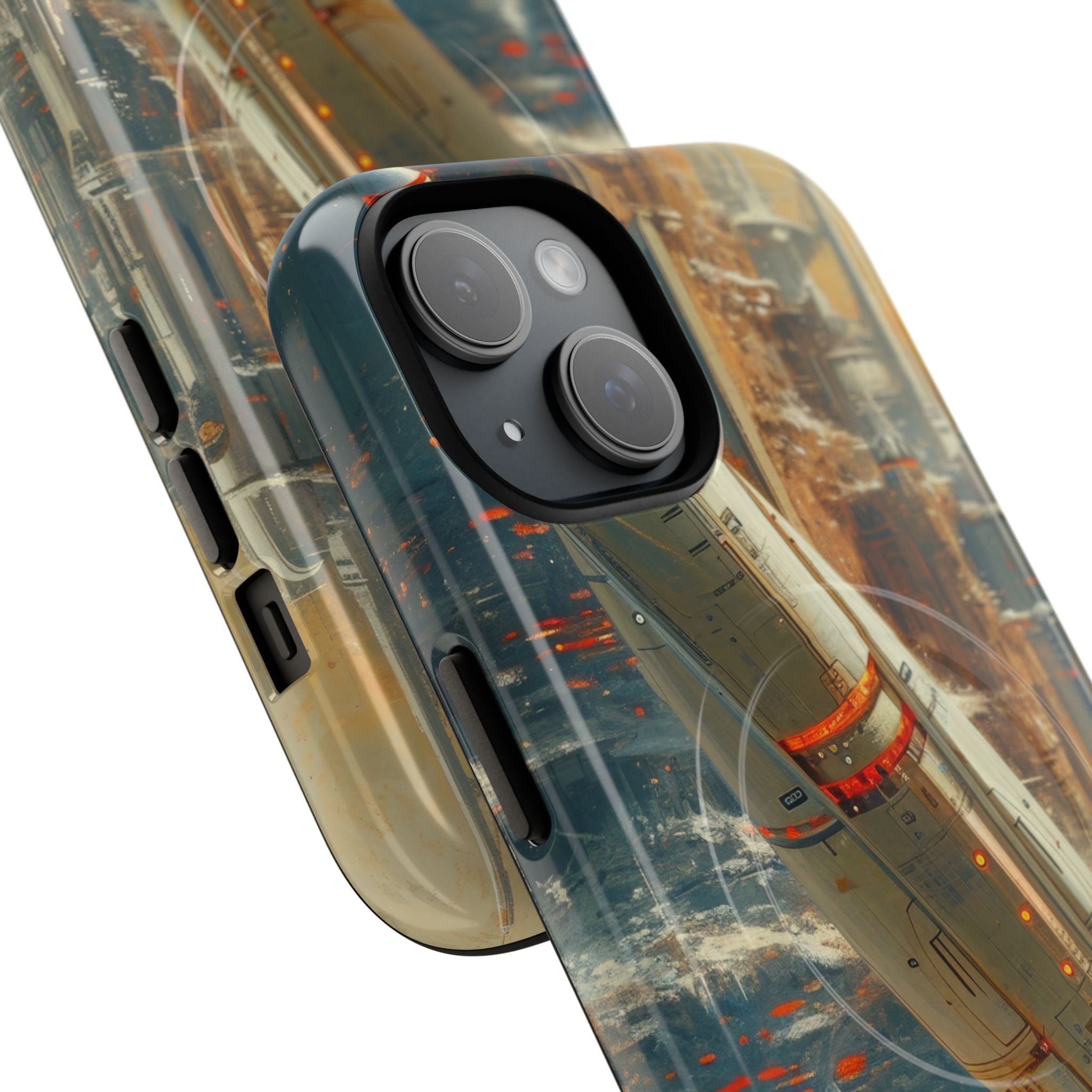 Futuristic Forest Voyage iPhone 15 - Tough+