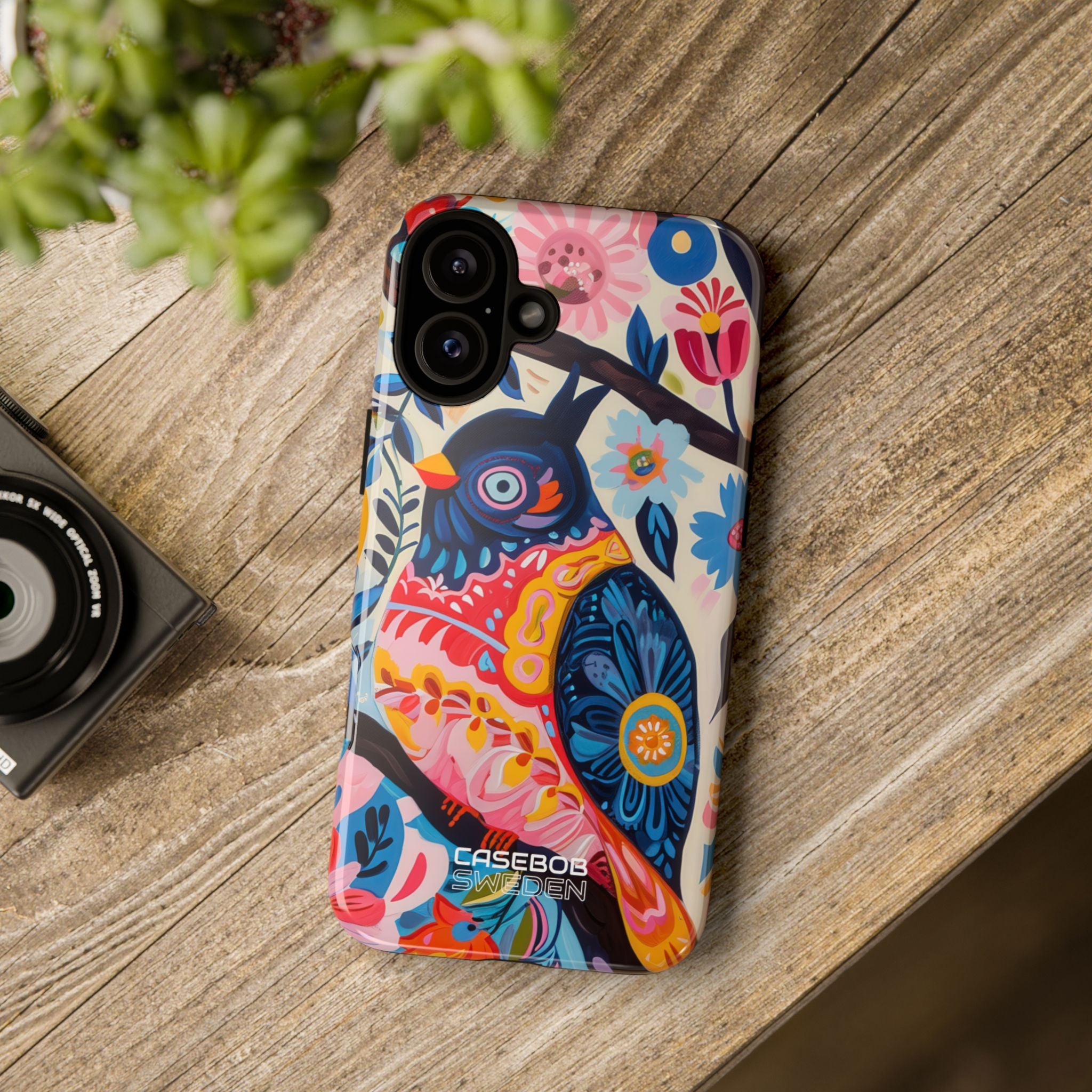 Whimsical Owl Garden iPhone 16 - Tough