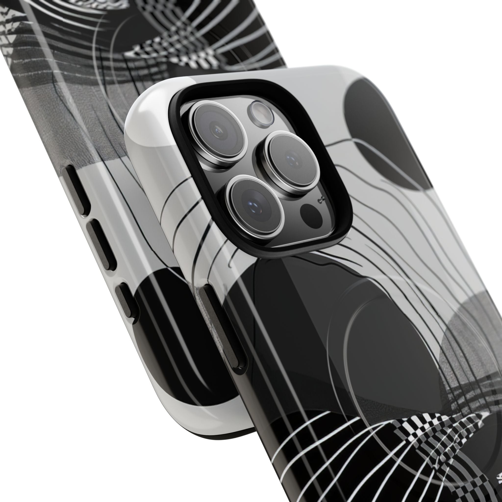 Monochrome Motion Flow iPhone 16 - Tough+