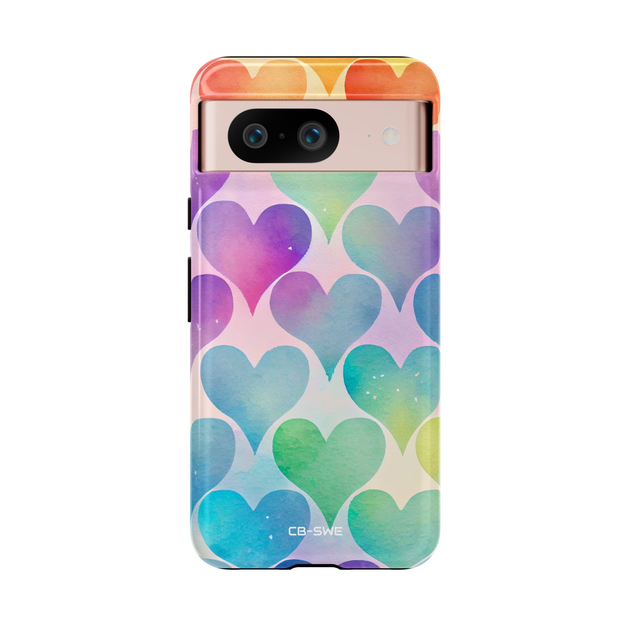 Watercolor Heart Symphony - Google Pixel Case