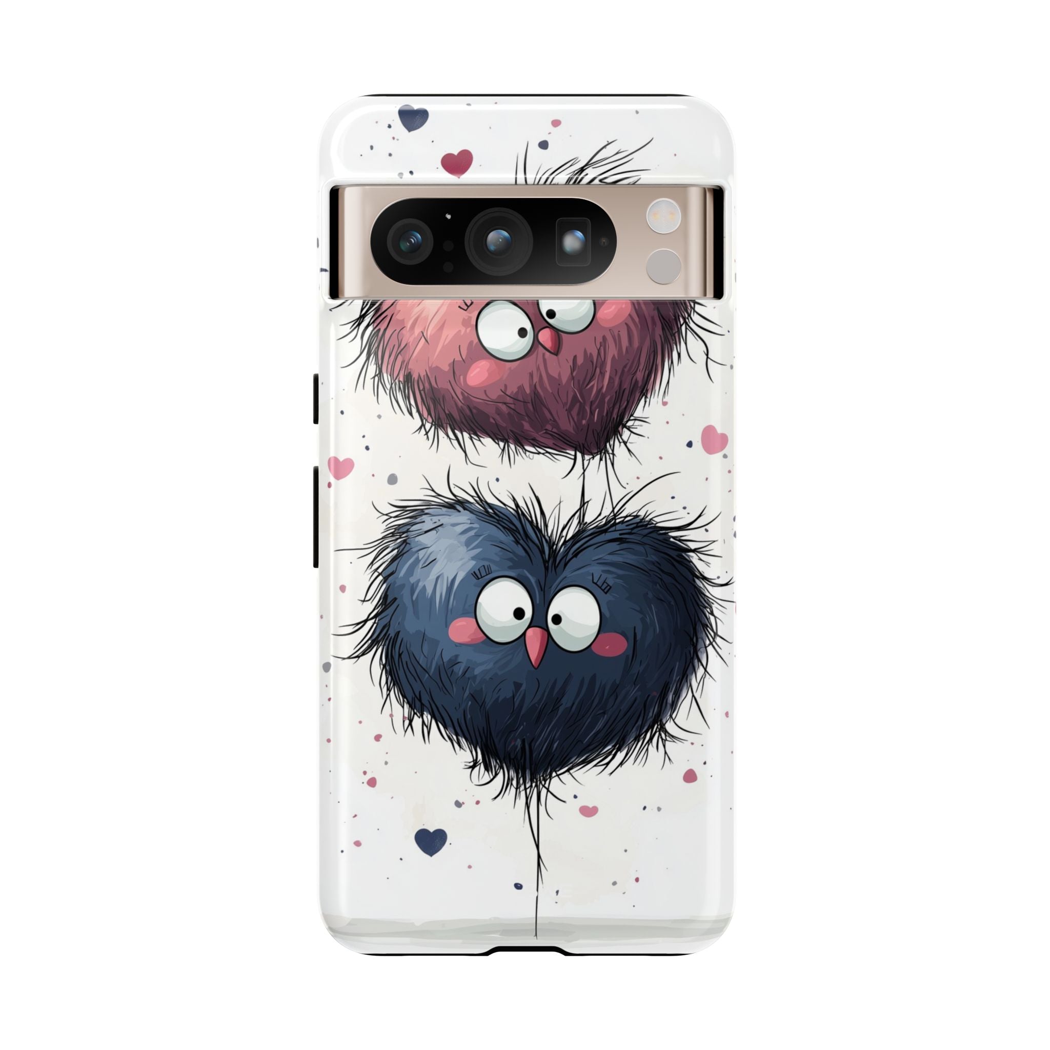 Fluffy Hearts Embrace - Google Pixel Case