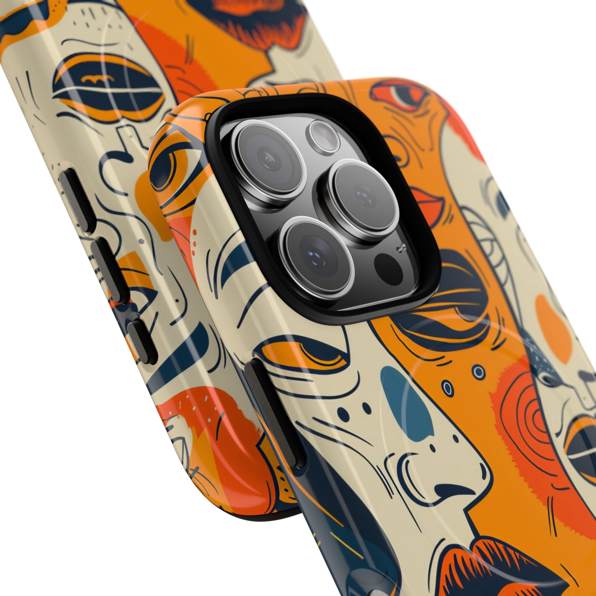 Tangled Faces Sunset iPhone 16 Pro Case - Tough+