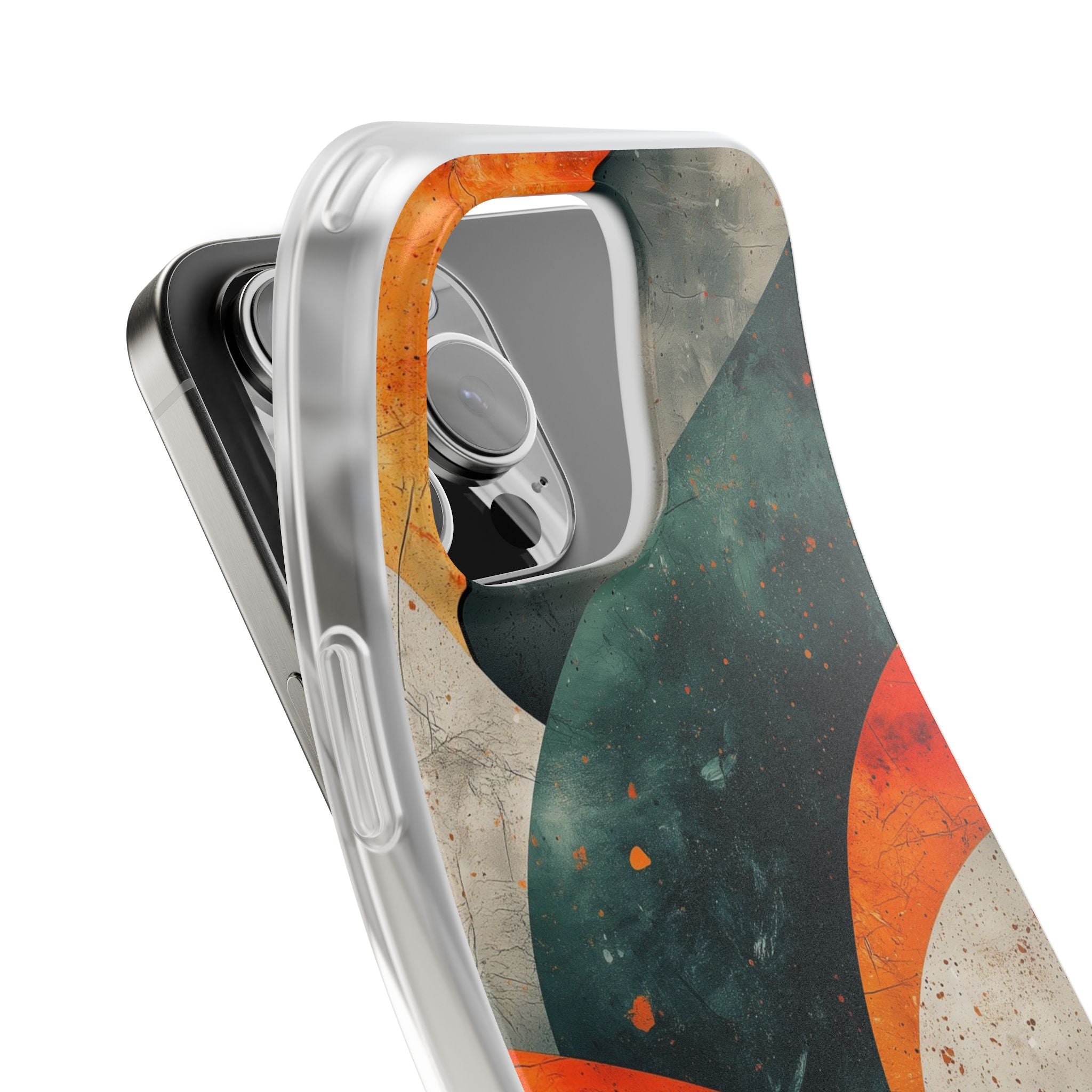 Crimson Wave iPhone 16 Pro Max Case - Soft