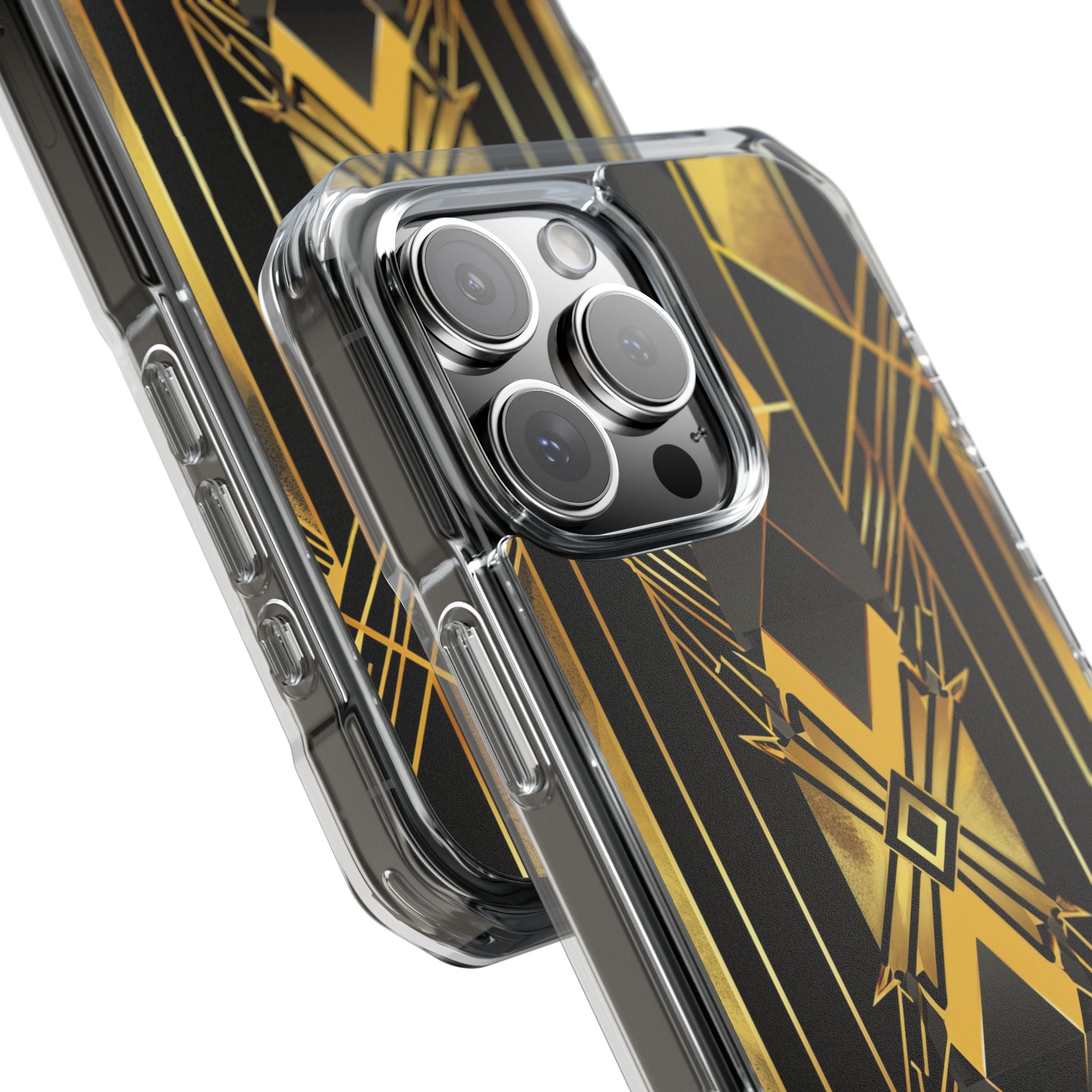 Golden Deco Symphony iPhone 16 - Impact Clear+