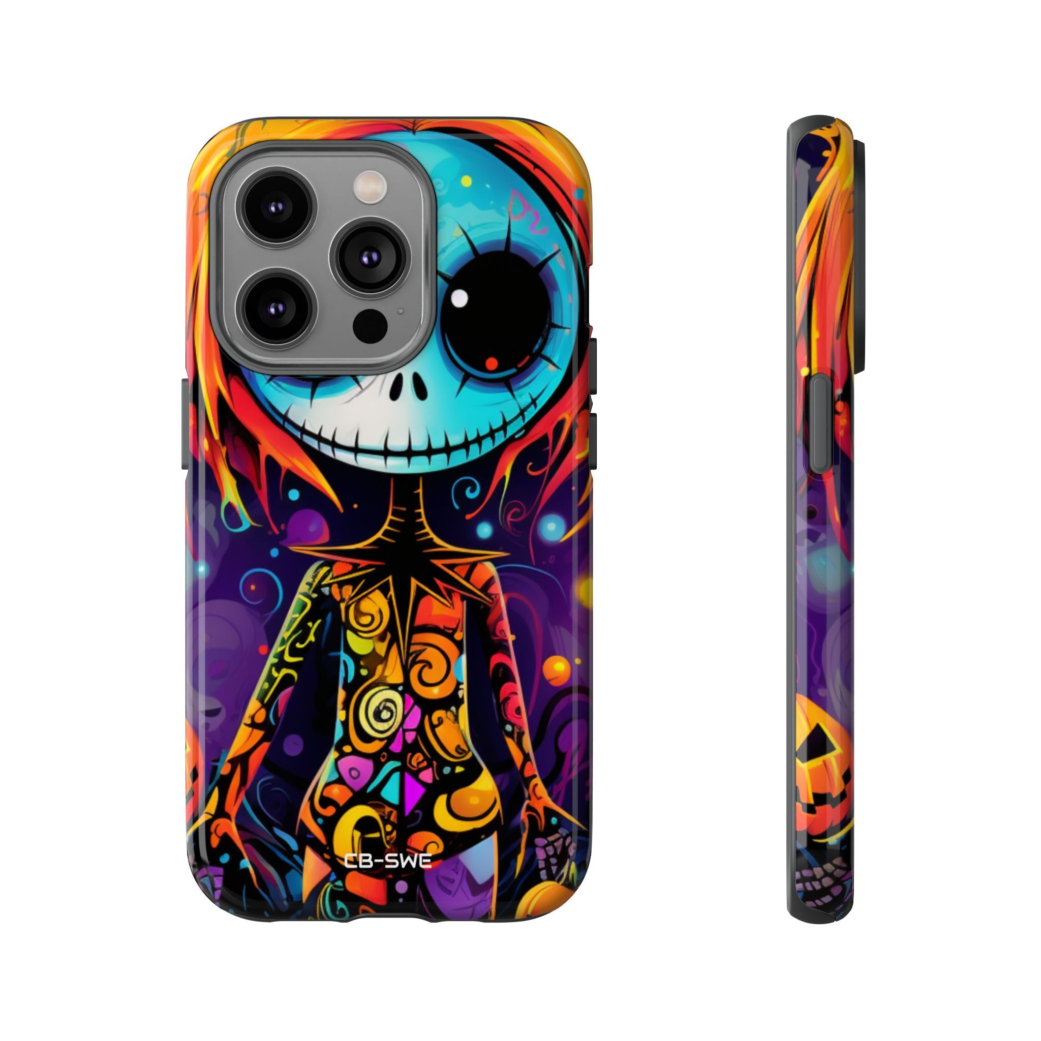 Skeletal Figure Laughs - iPhone Case