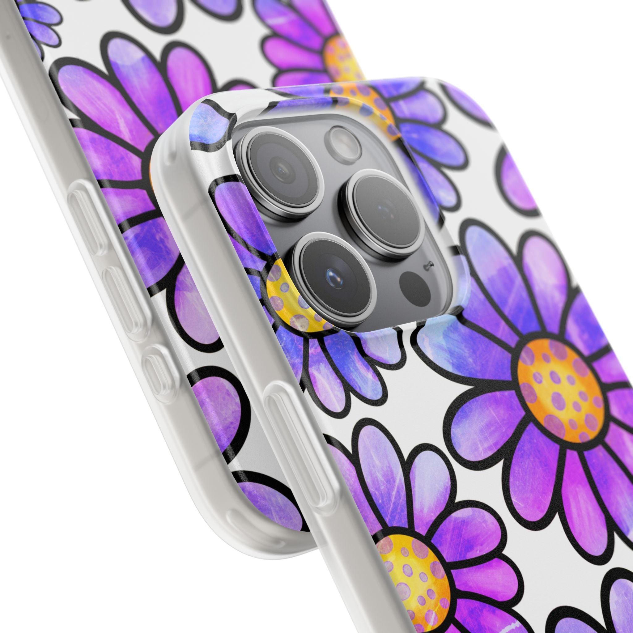 Polka Dot Blooms iPhone 15 Pro Case - Soft