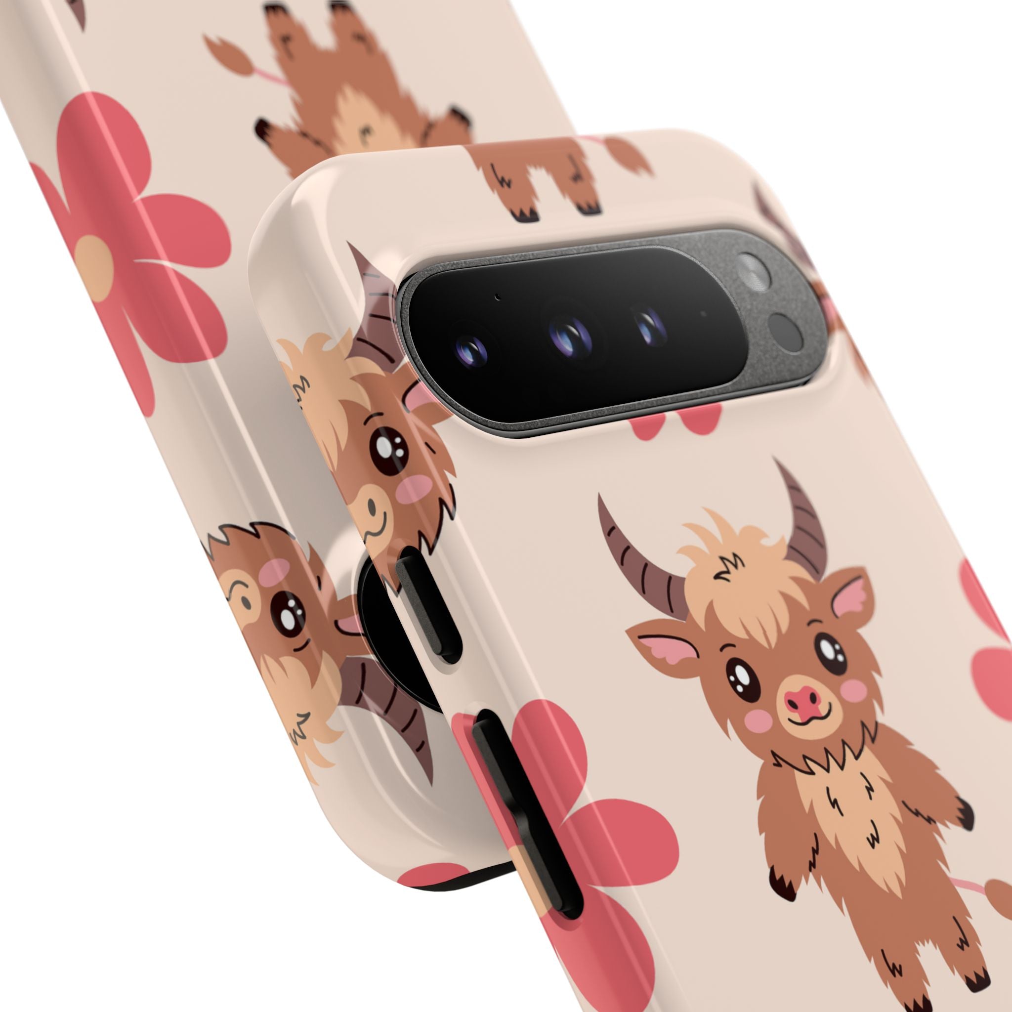 Cute Cattle & Flowers - Google Pixel Case