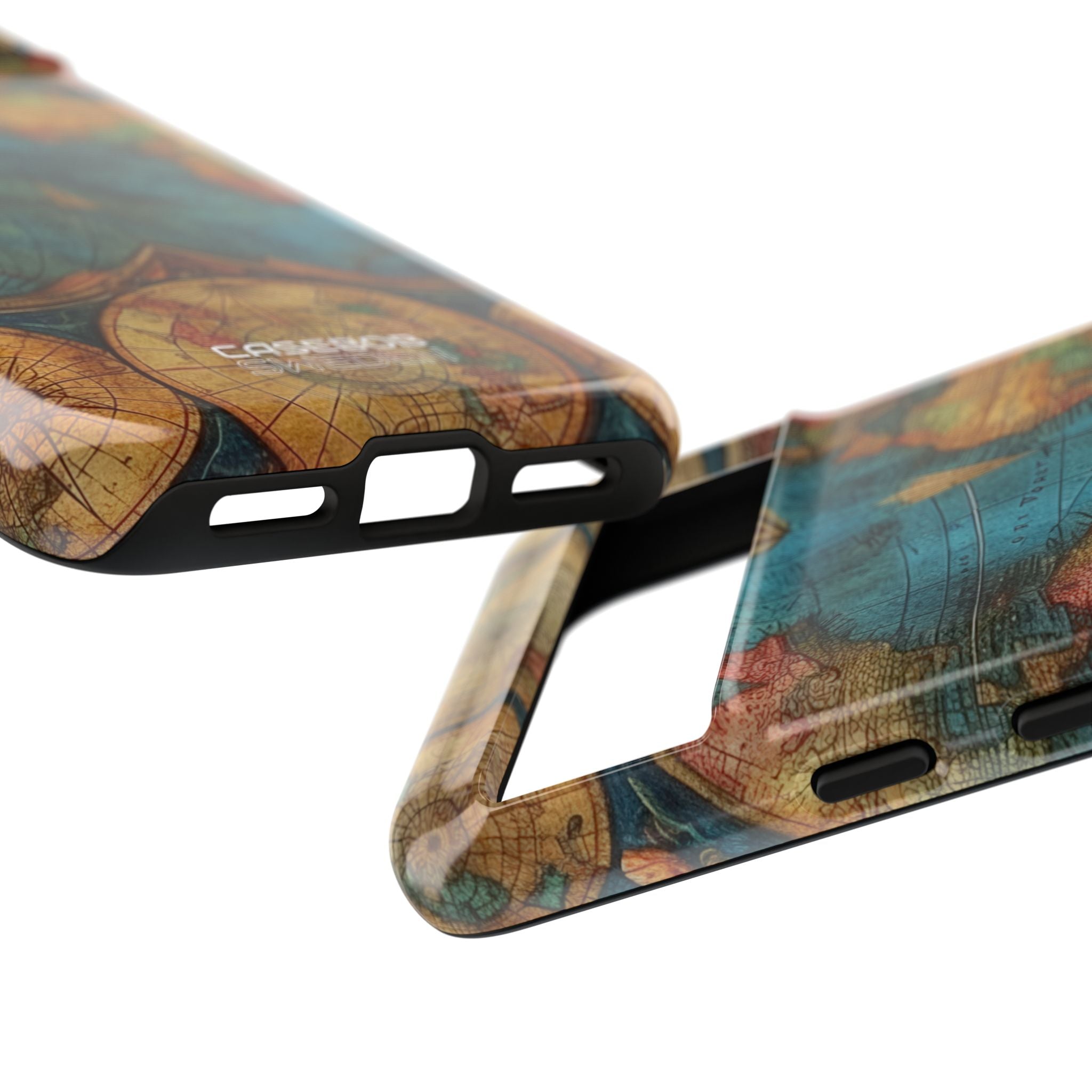 Vintage World Map Google Pixel 8 - Tough