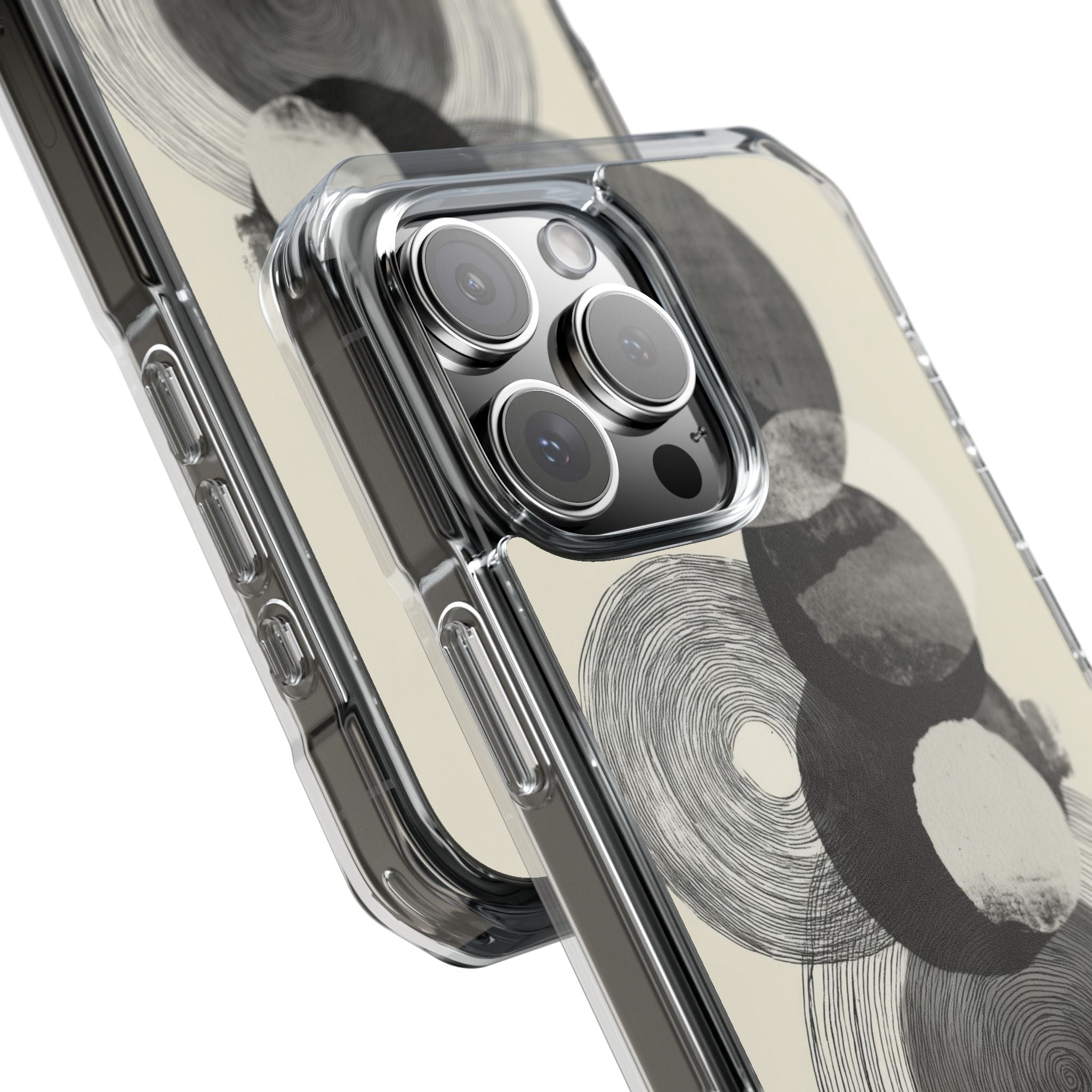 Circles Embrace Lines iPhone Case - Impact