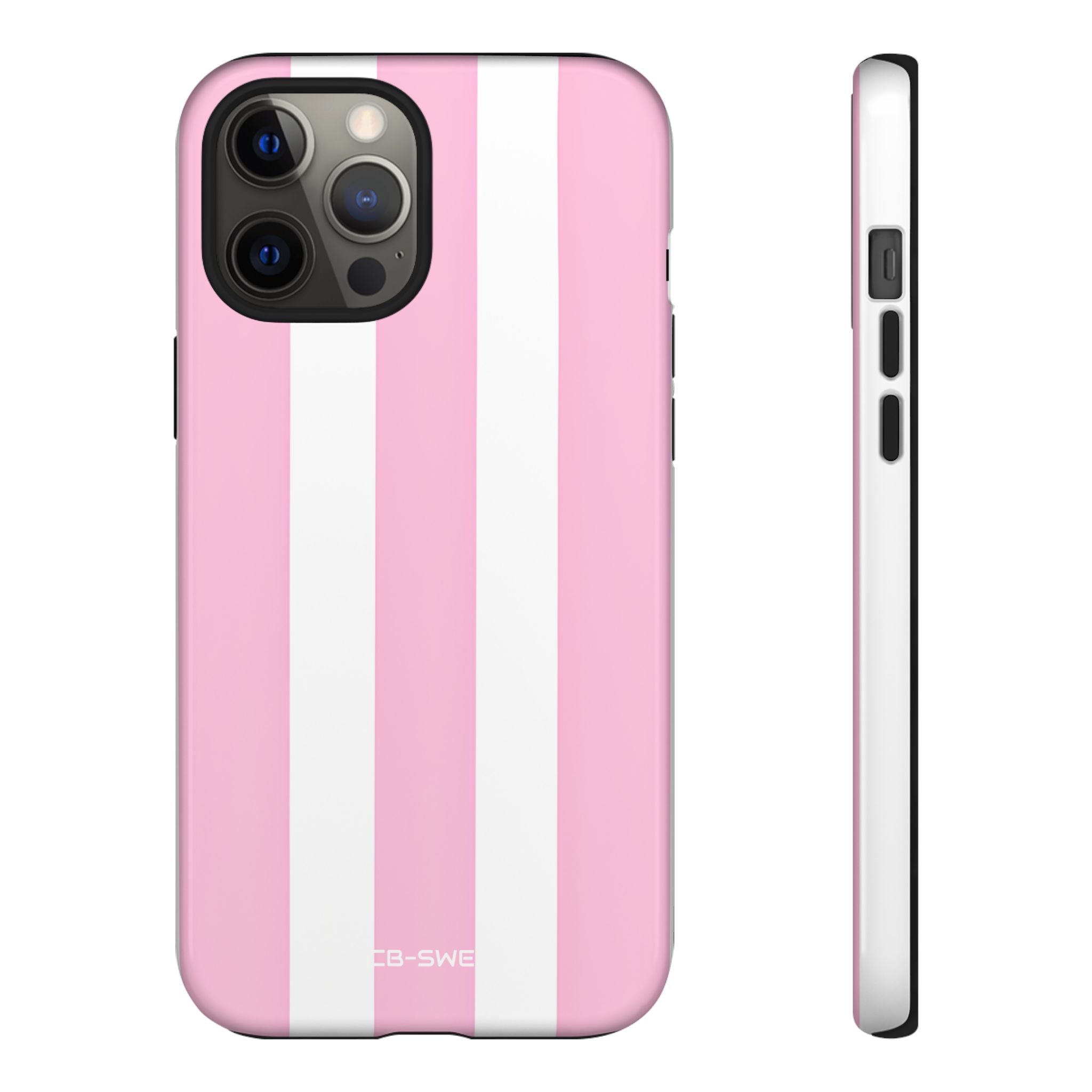 Pink White Minimalism - iPhone Case