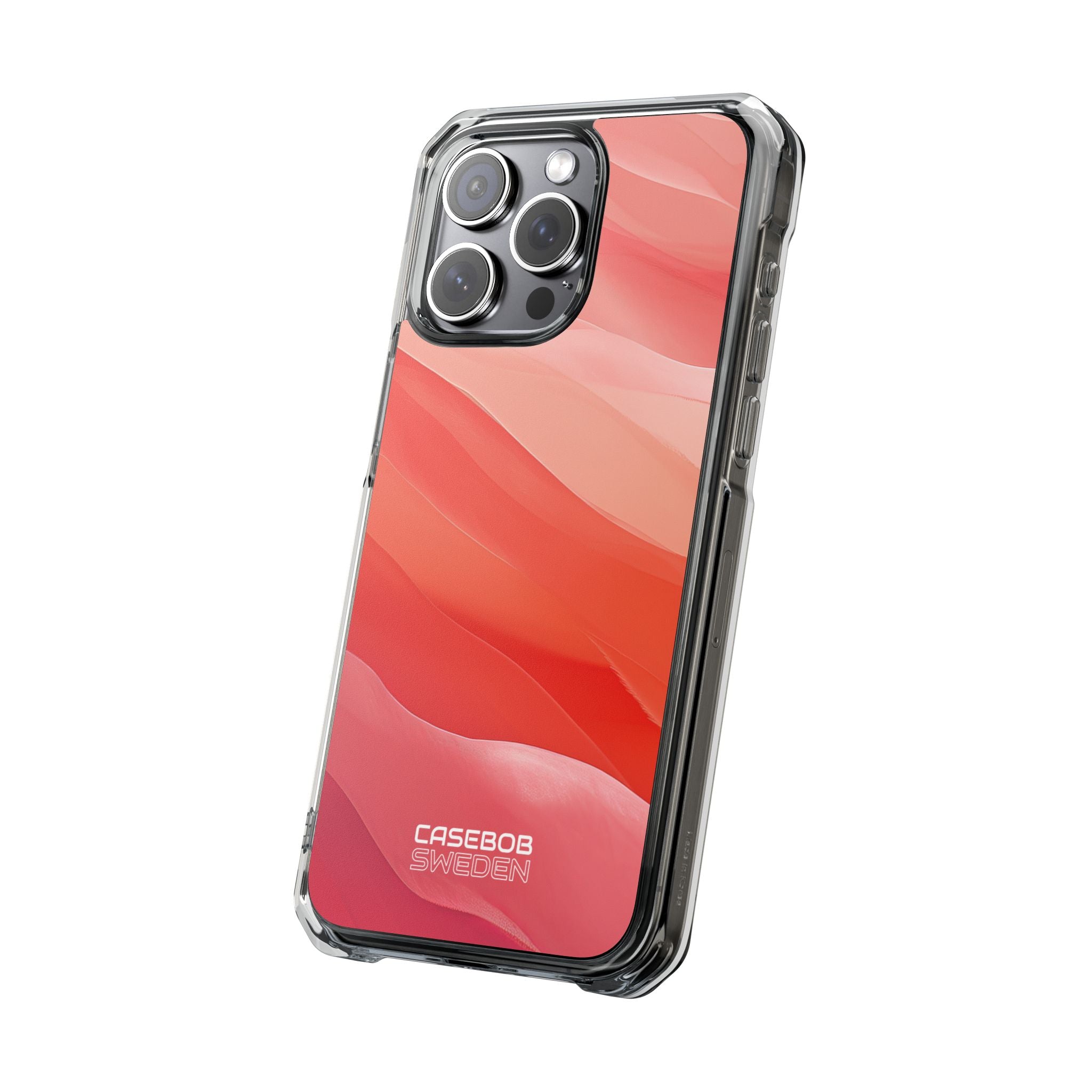 Flowing Coral Waves iPhone 15 - Impact Clear+