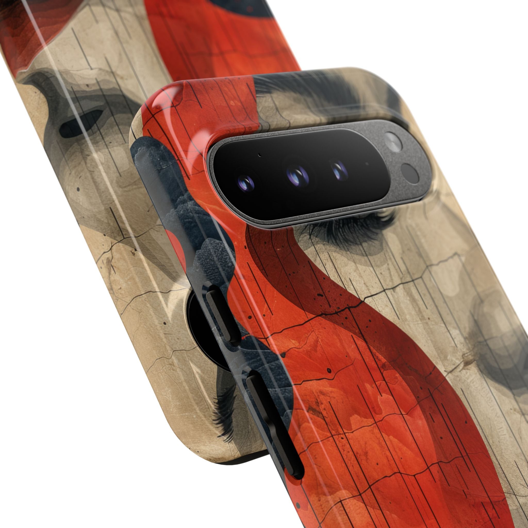 Crimson Flow Profile Google Pixel 9 - Resistente
