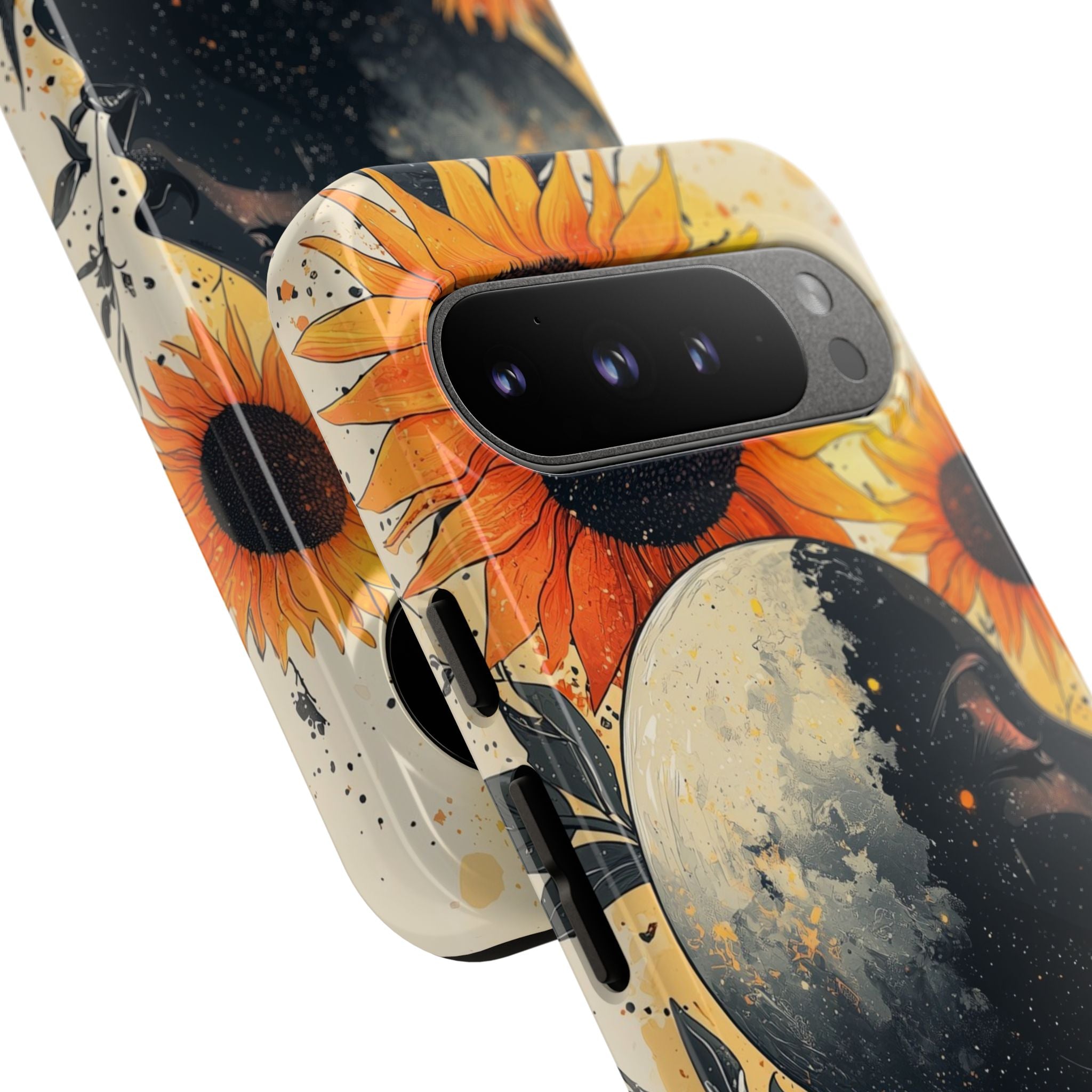 Sunflower Embraces Moon - Google Pixel Case