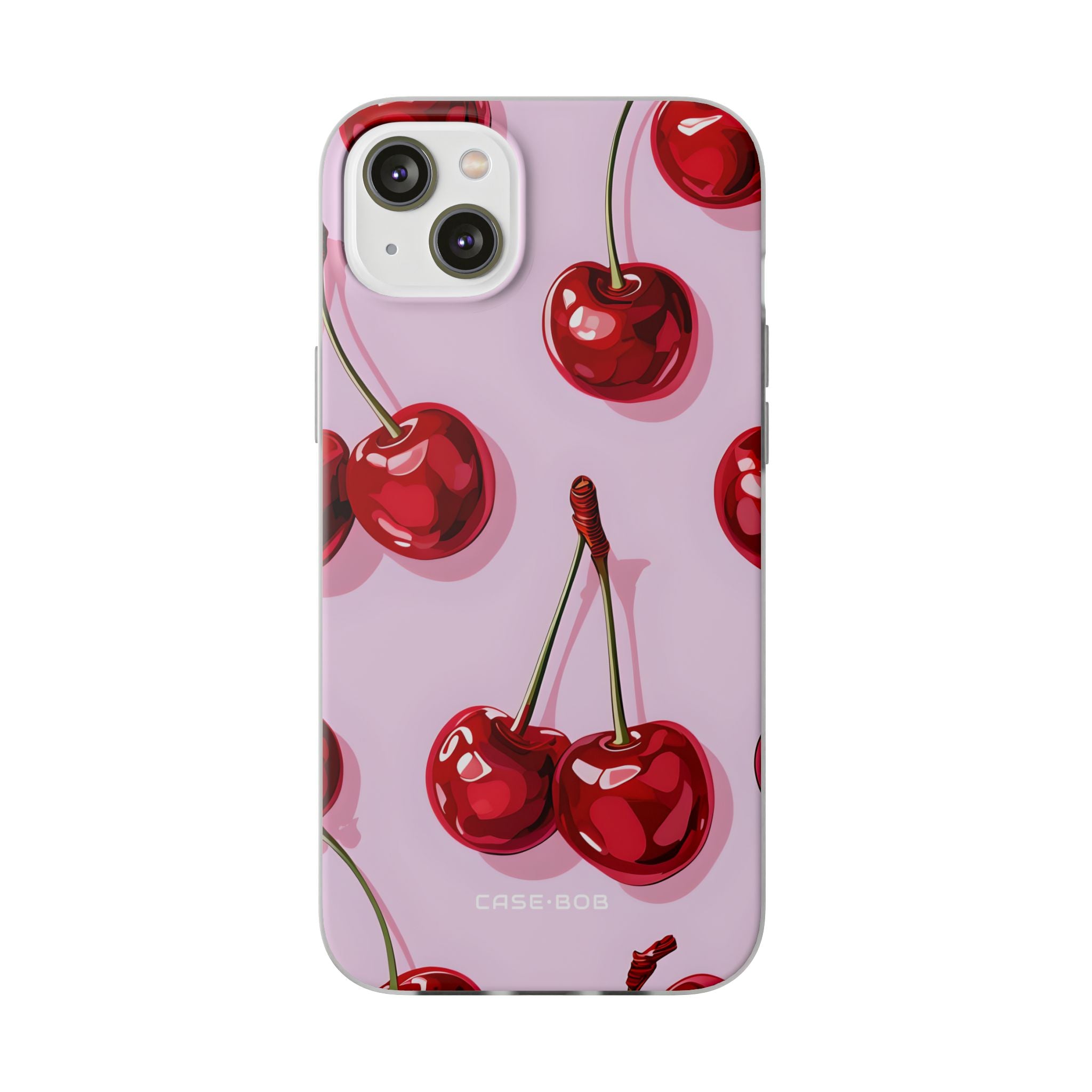 Glossy Cherry Burst iPhone 14 Plus Case - Soft