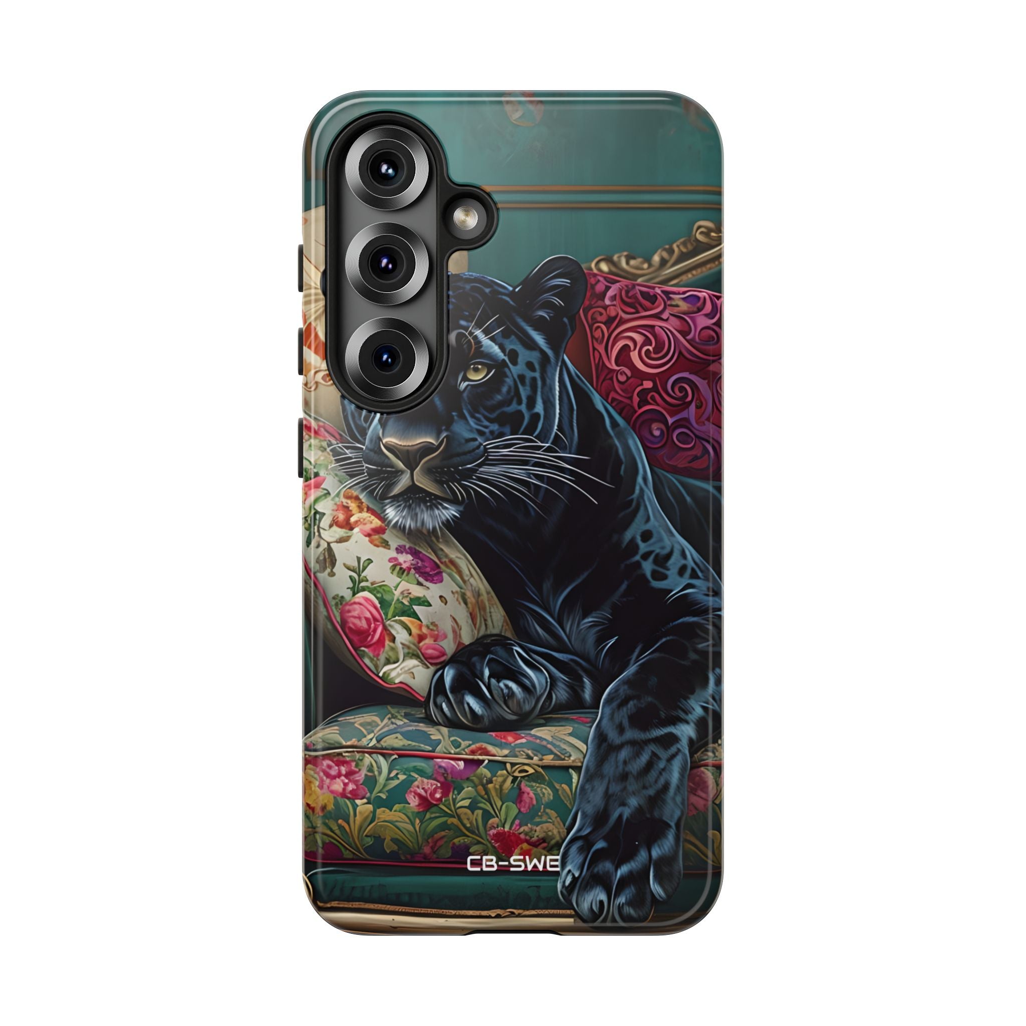 Panther on Vintage Chaise - Samsung Case