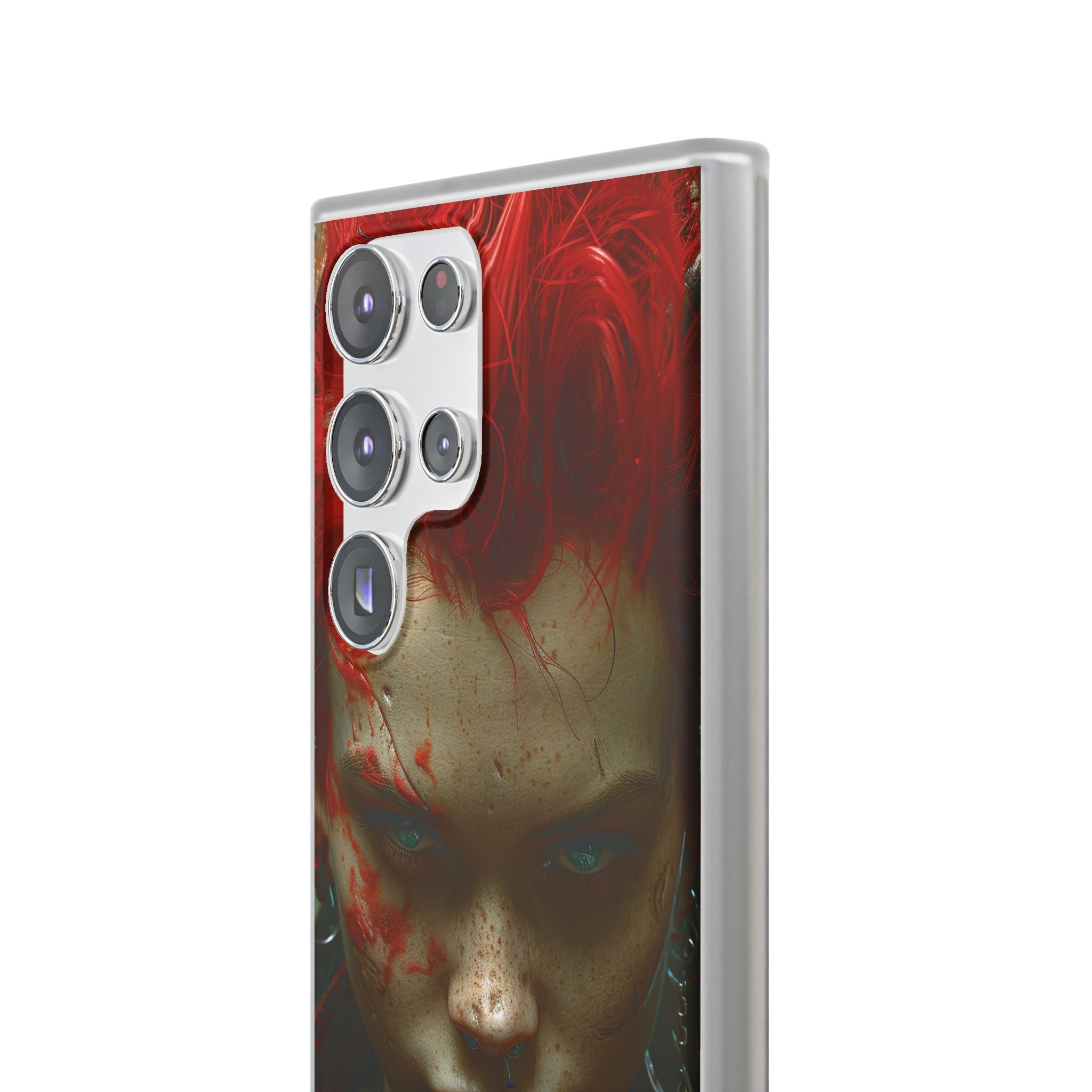 Red Spike Gaze Samsung S23 Ultra Case - Soft
