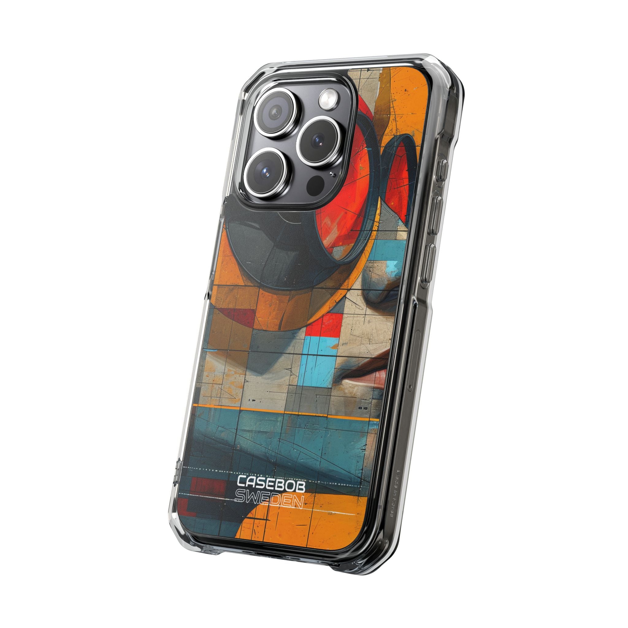Futuristic Cubist Visions iPhone 15 - Impact Clear+