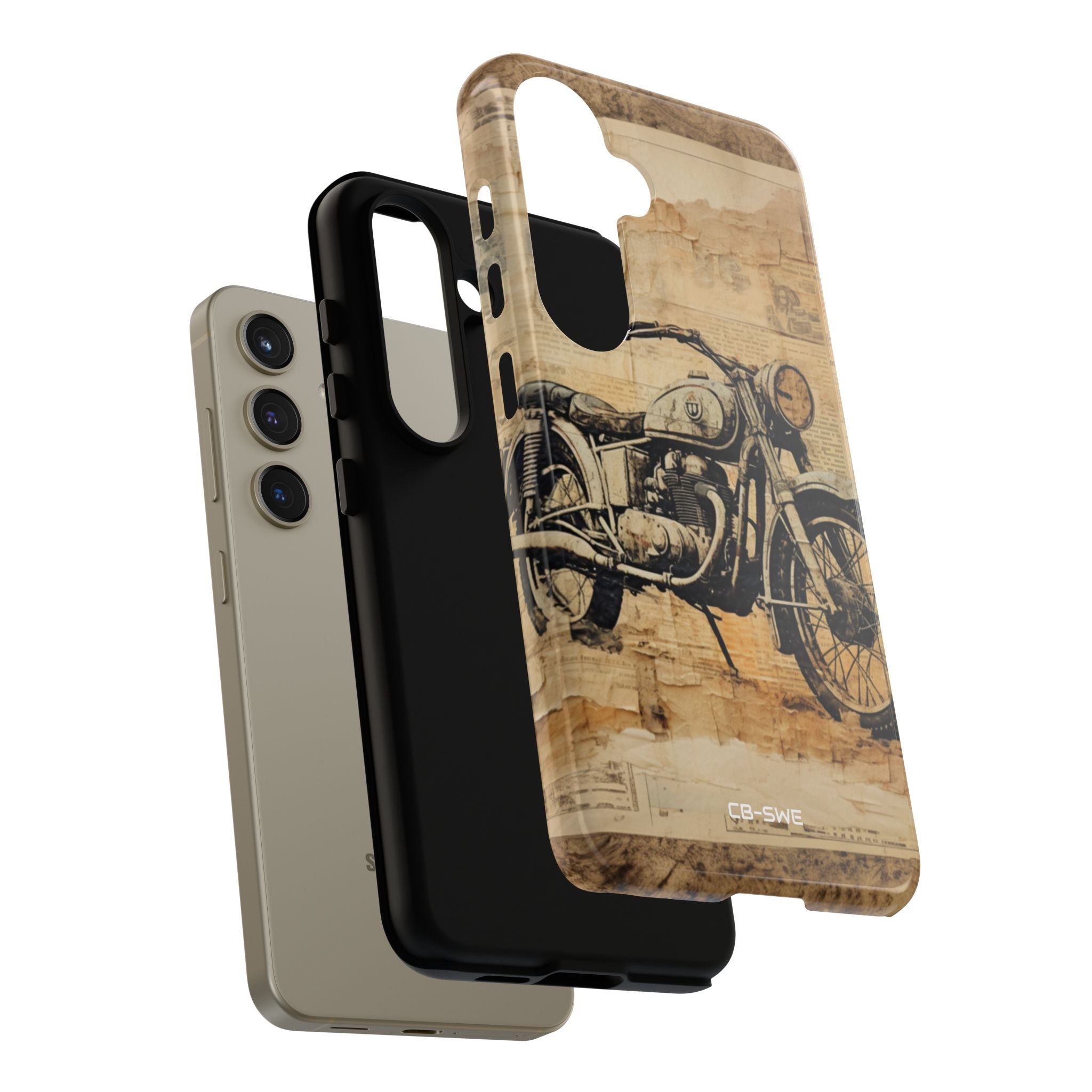 Vintage Motorcycle Collage - Samsung Case