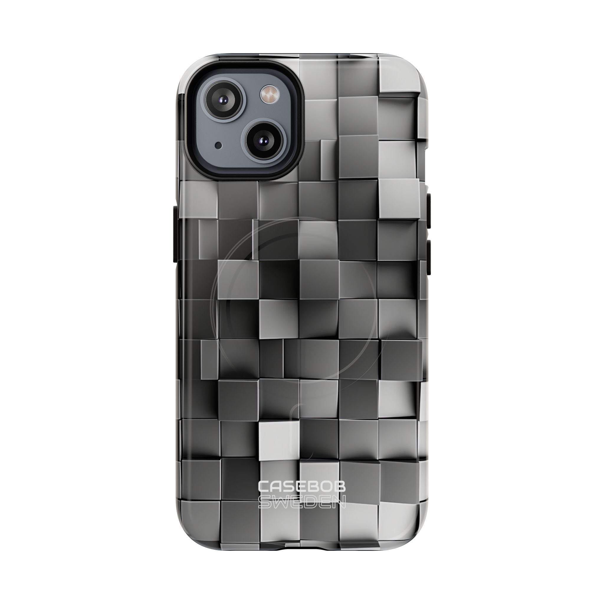 Monochrome Cube Depth iPhone 14 - Tough+