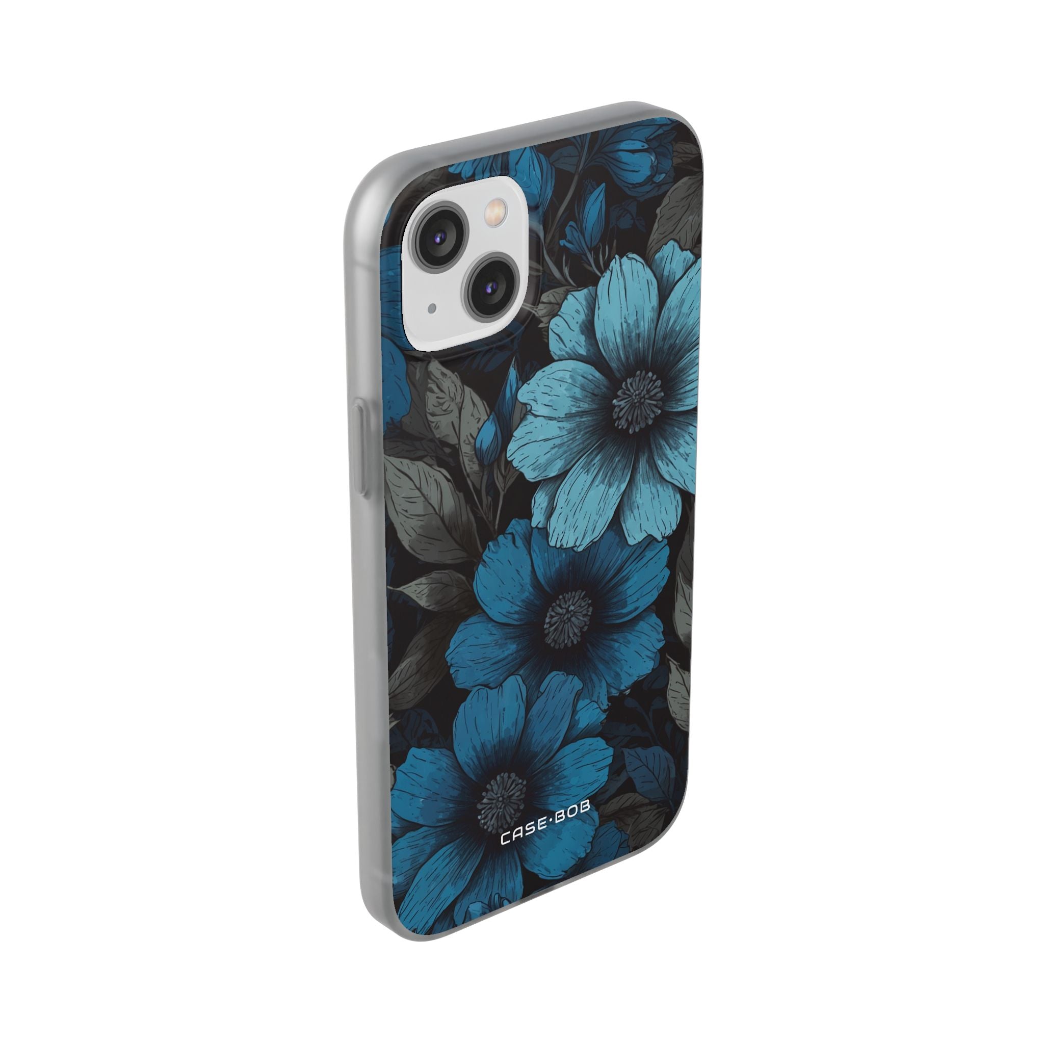 Blue Petal Radiance iPhone 14 Plus Case - Soft