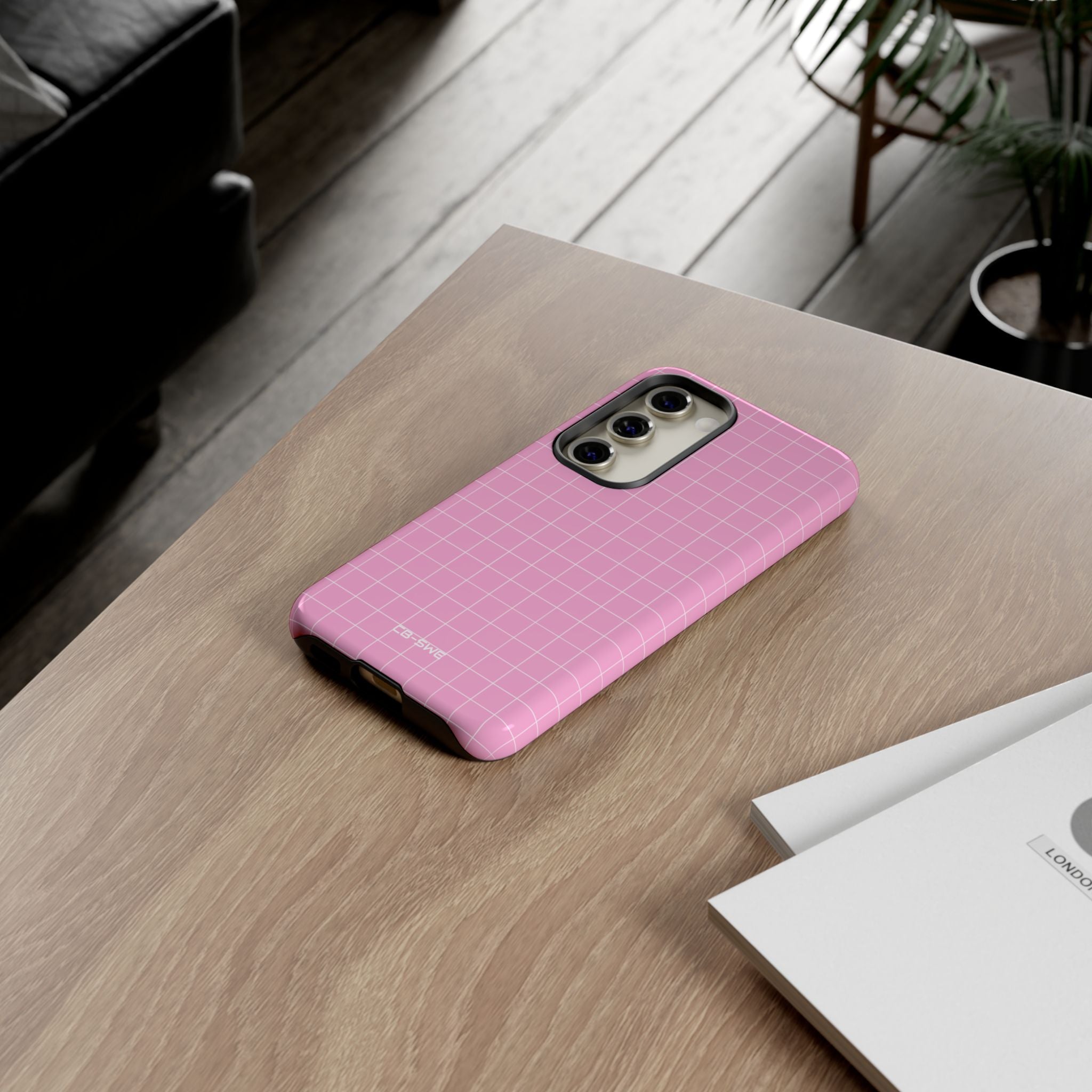 Pink Squares Align - Samsung Case