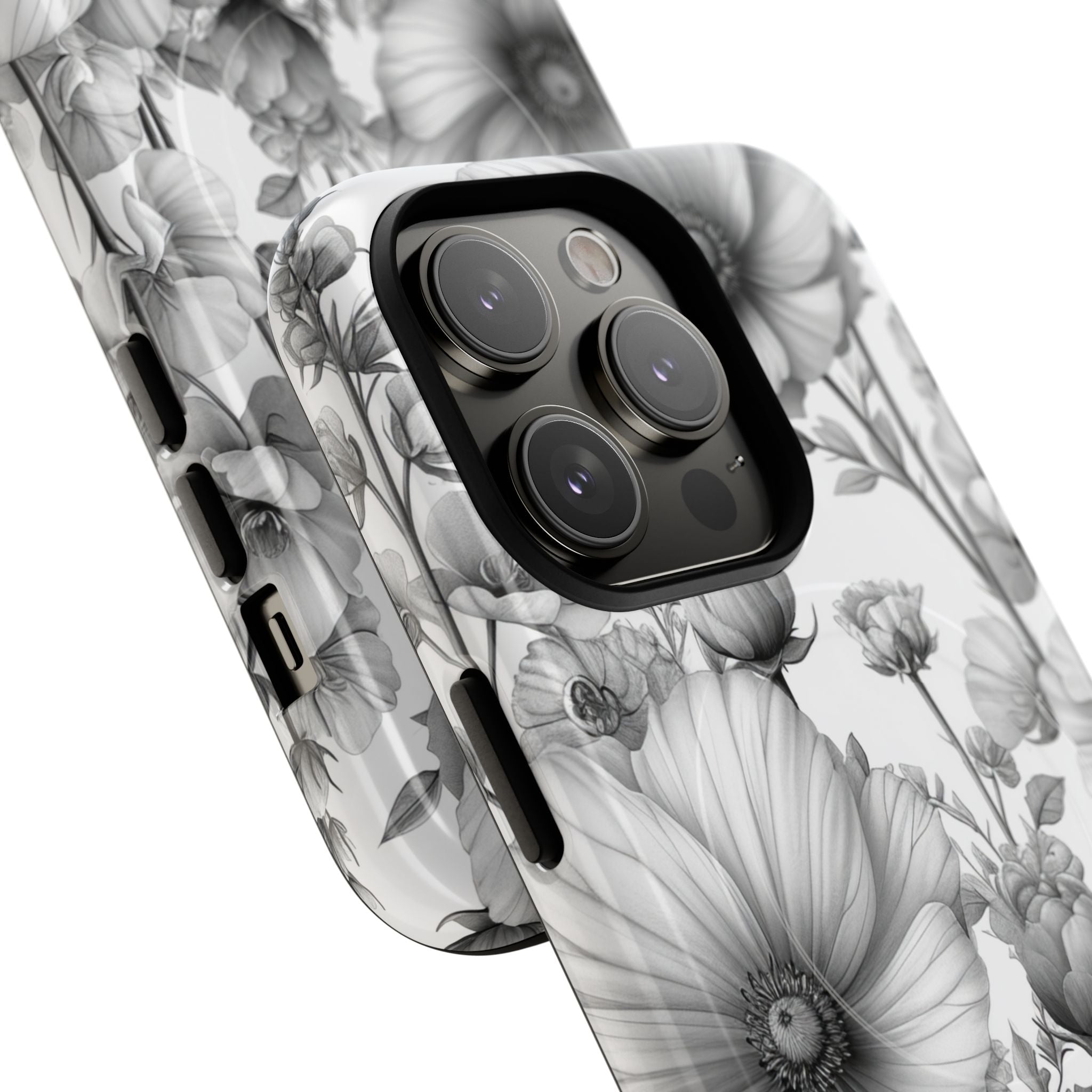 Vintage Floral Etching iPhone 14 - Tough+