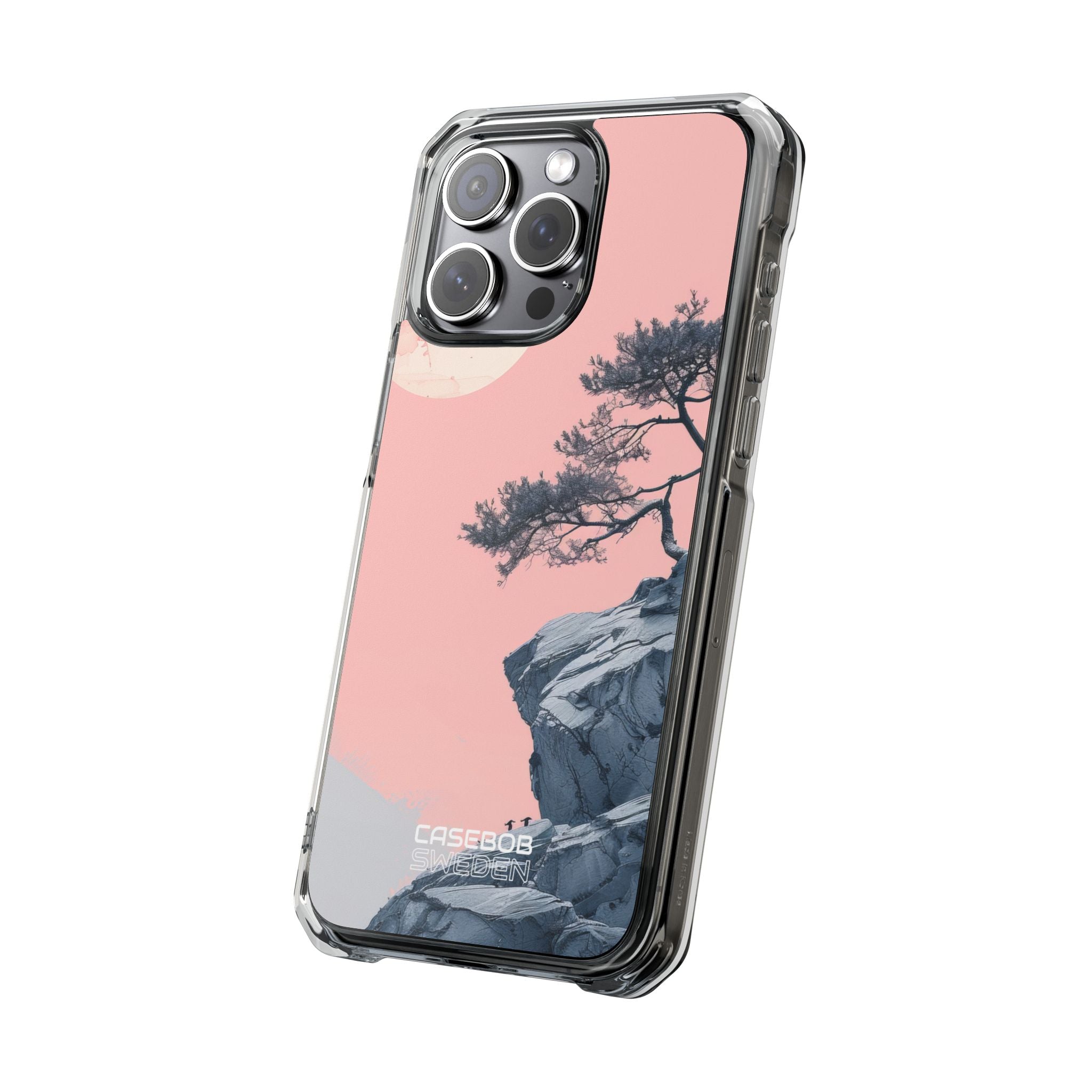 Pink Cliff Solitude iPhone 15 - Impact Clear+