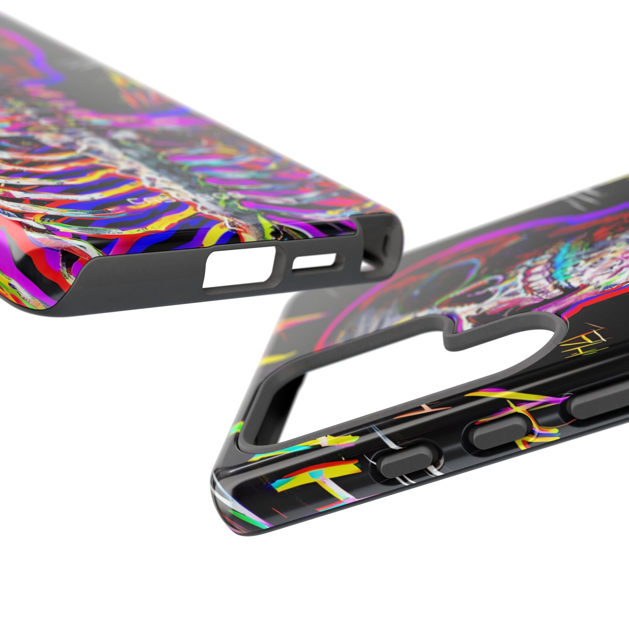 Neon Skeleton Laugh Samsung S25 Ultra Case - Tough