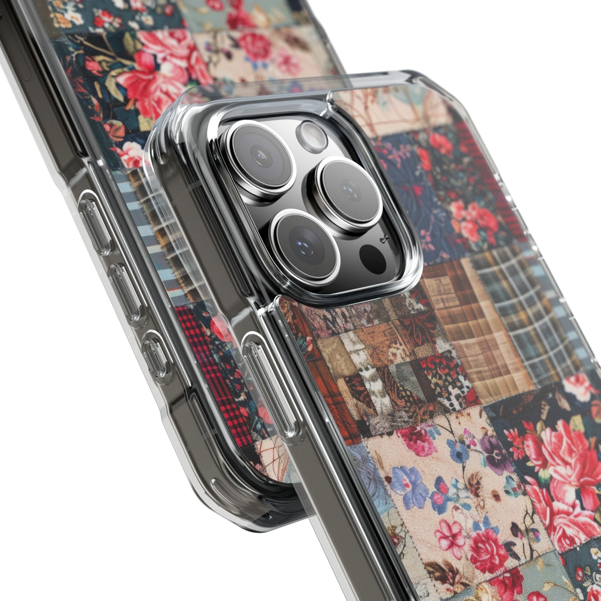 Patchwork Floral Quilt iPhone 16 - Impact Clear+