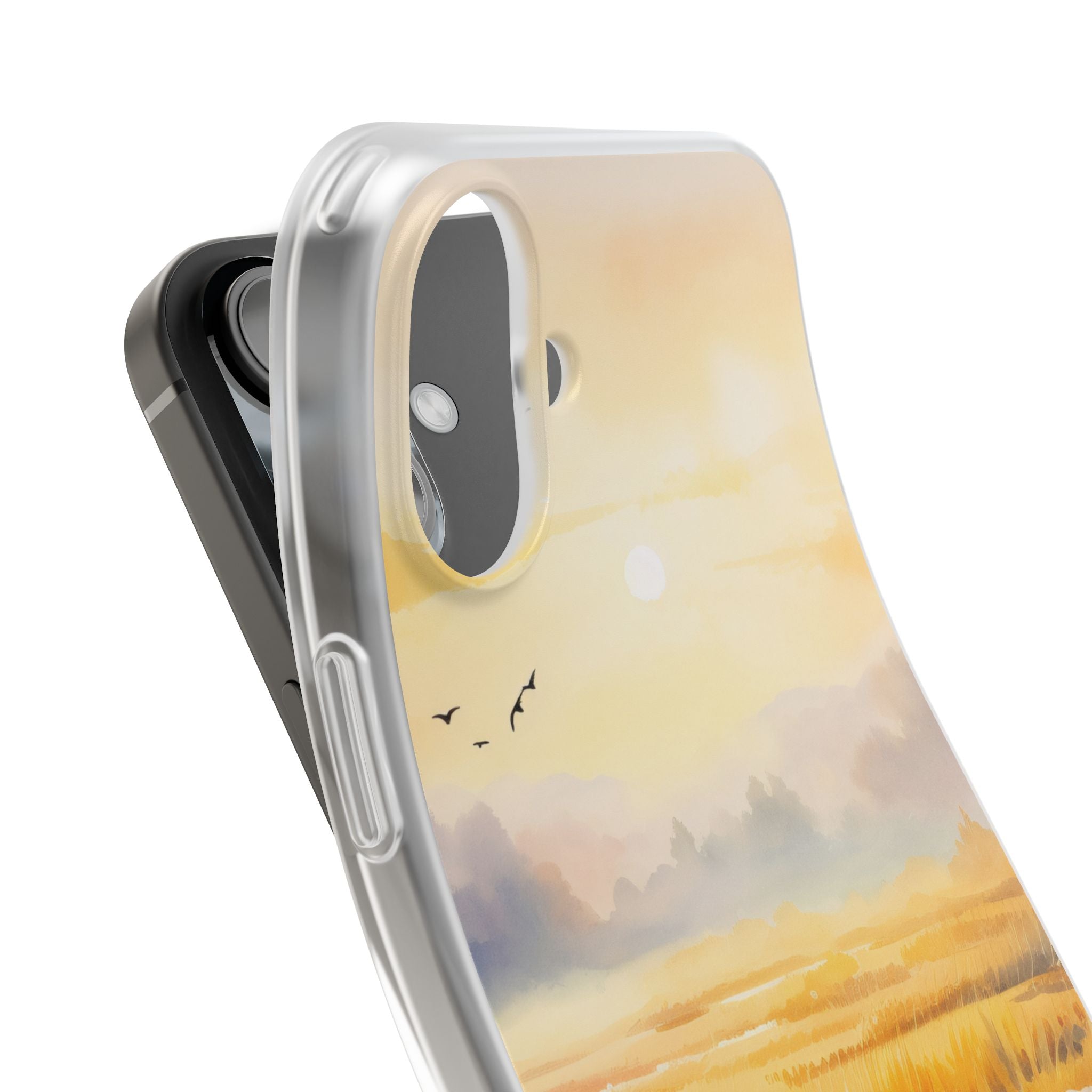 Glowing Sunrise iPhone 16 Plus Case - Soft