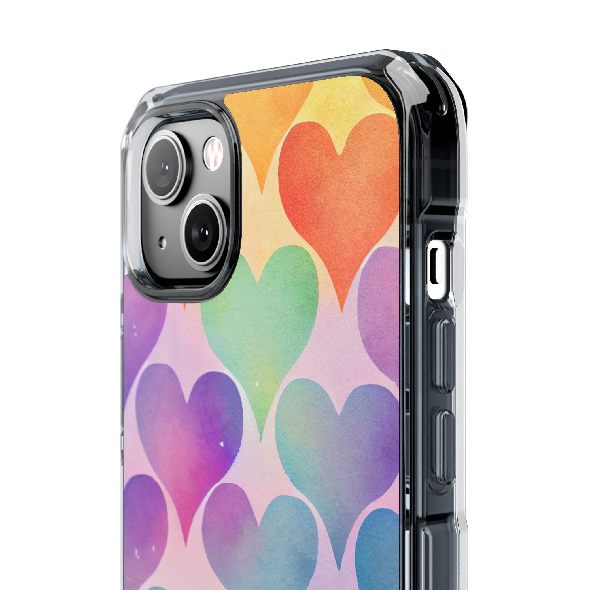 Watercolor Heart Symphony iPhone Case - Impact