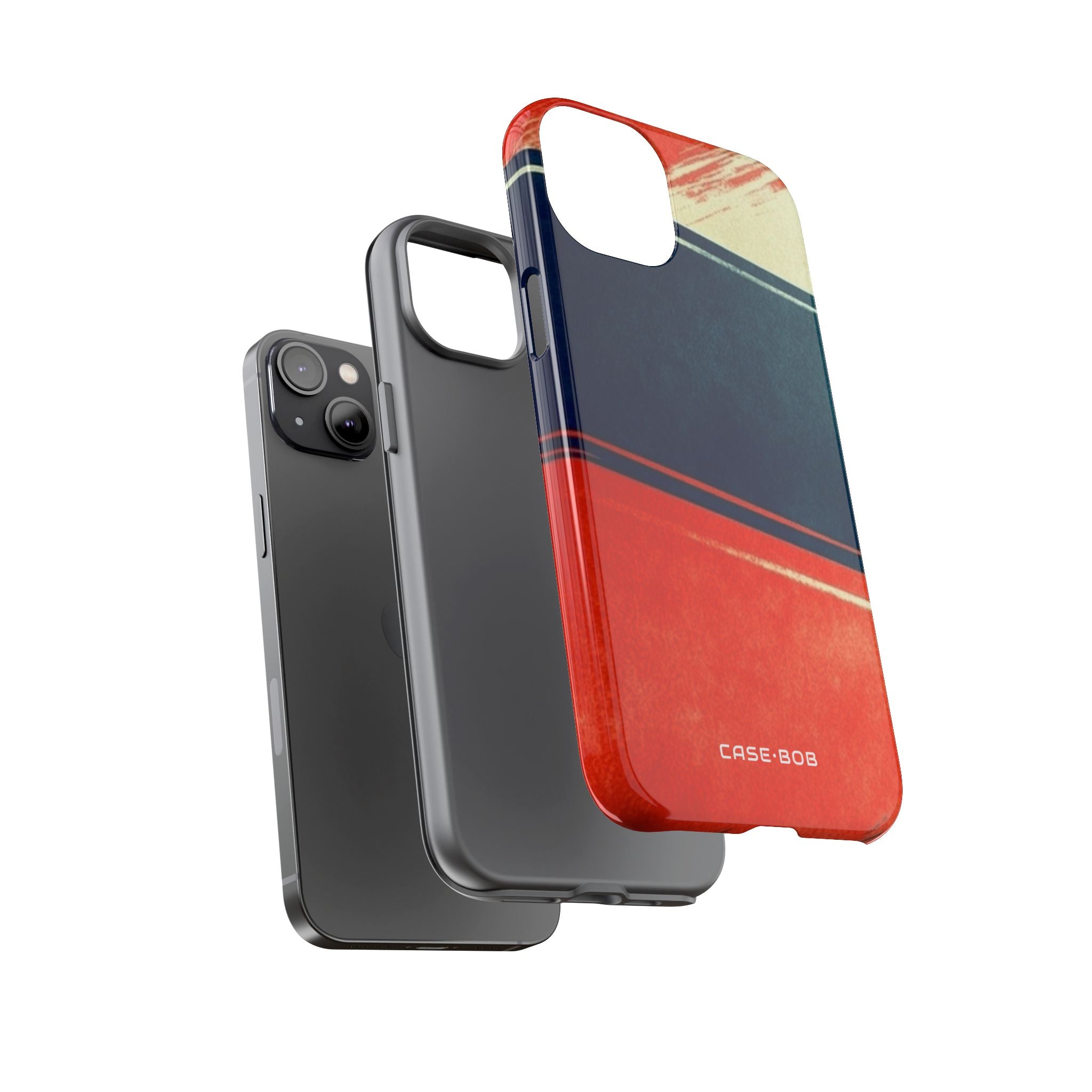 Blue Diagonal Motion iPhone 14 Plus Case - Tough