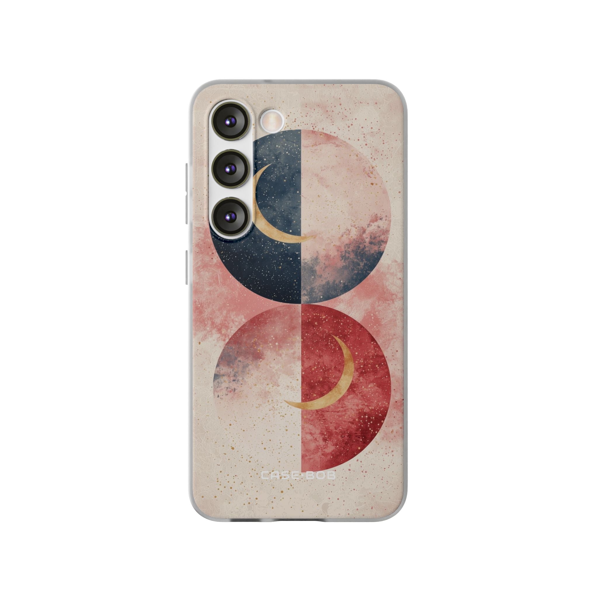 Golden Crescent Circles Samsung S23 Case - Soft