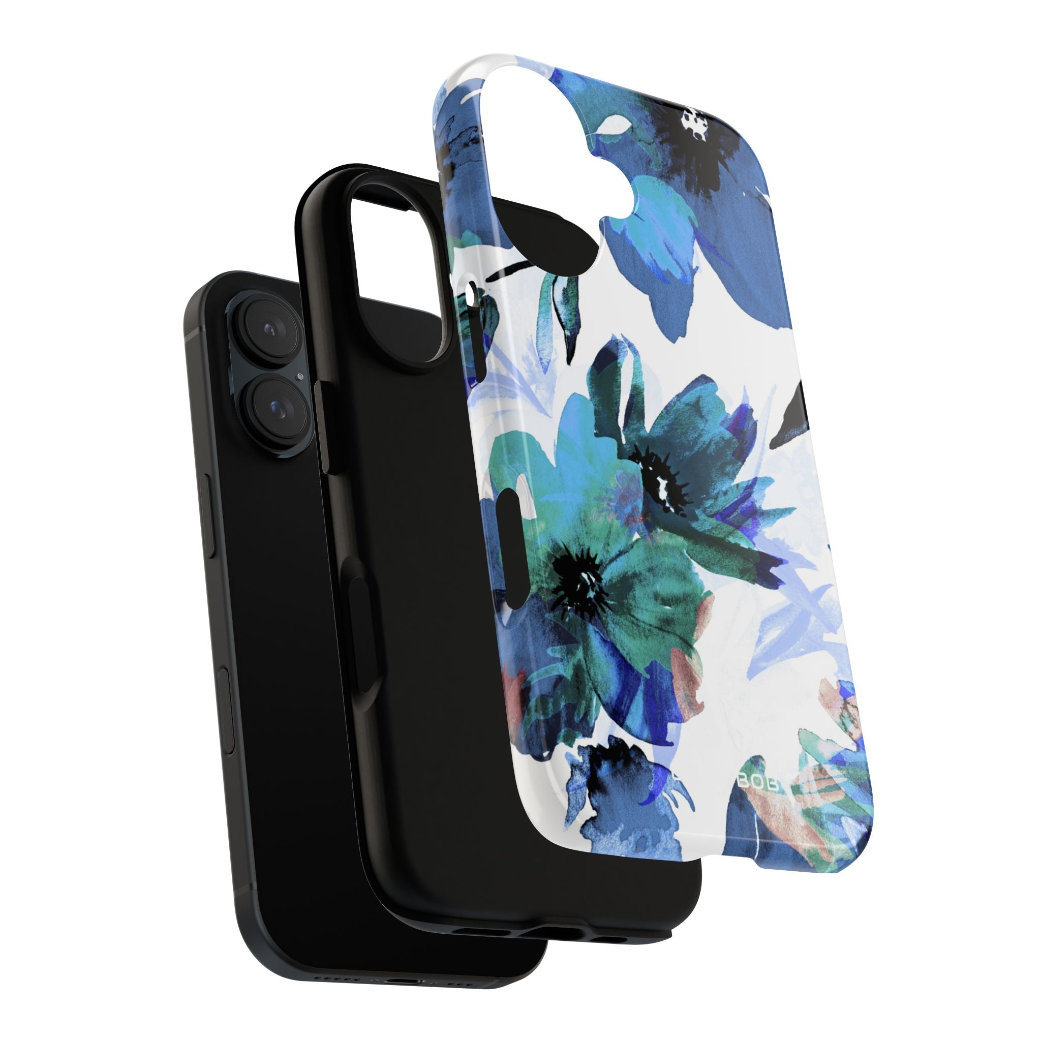 Blue Blossom Radiance iPhone 16 Pro Case - Tough
