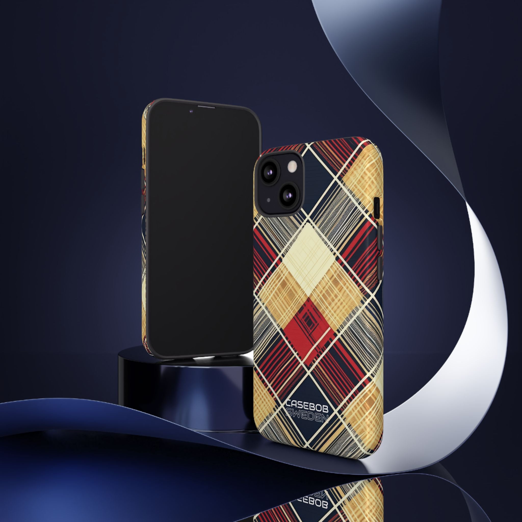 Plaid Diamond Tapestry iPhone 13 - Tough