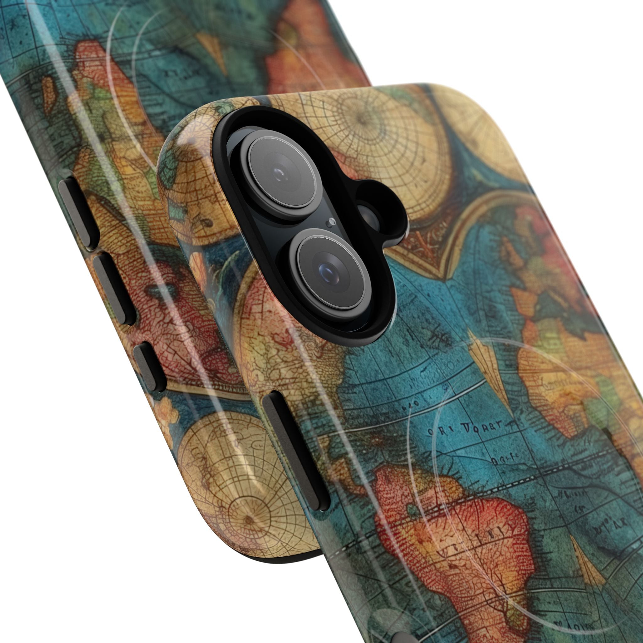 Vintage World Map iPhone 16 - Tough+