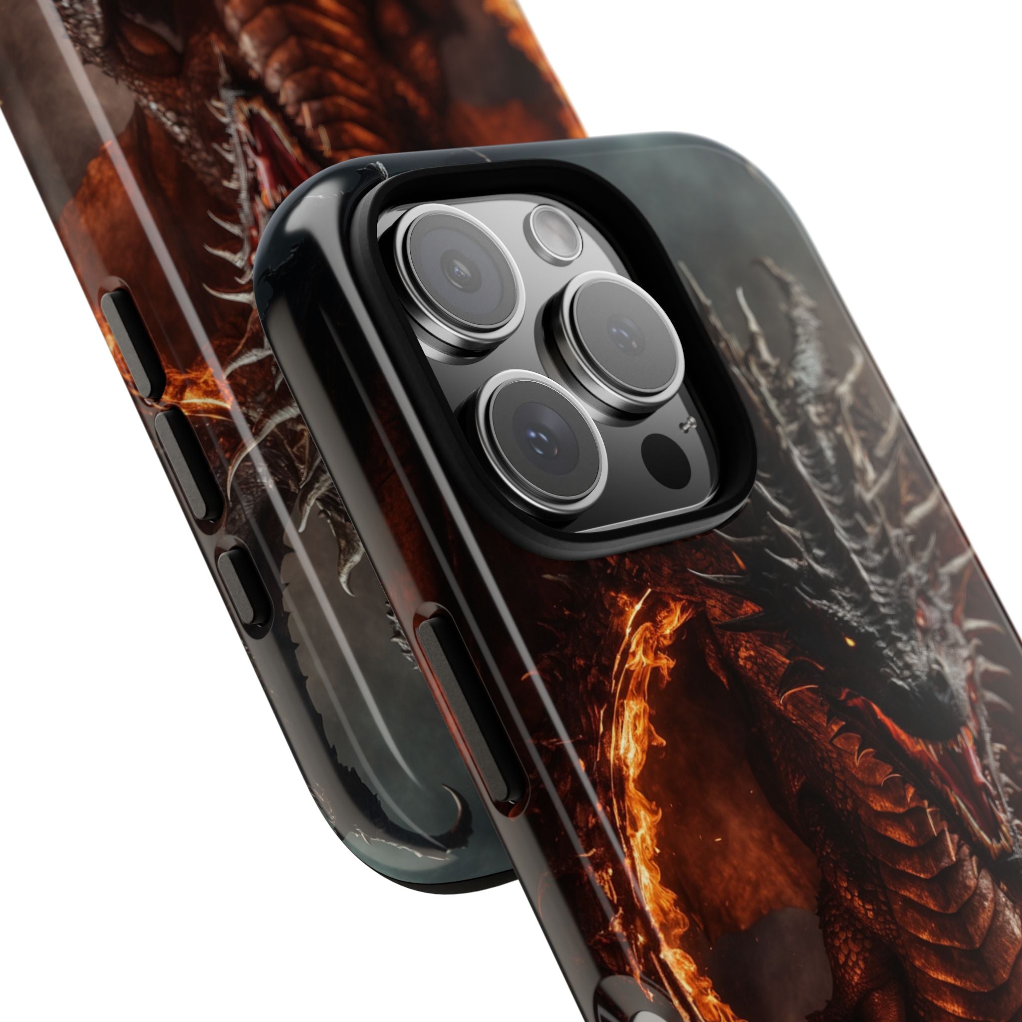 Fiery Dragon Roars - iPhone Case