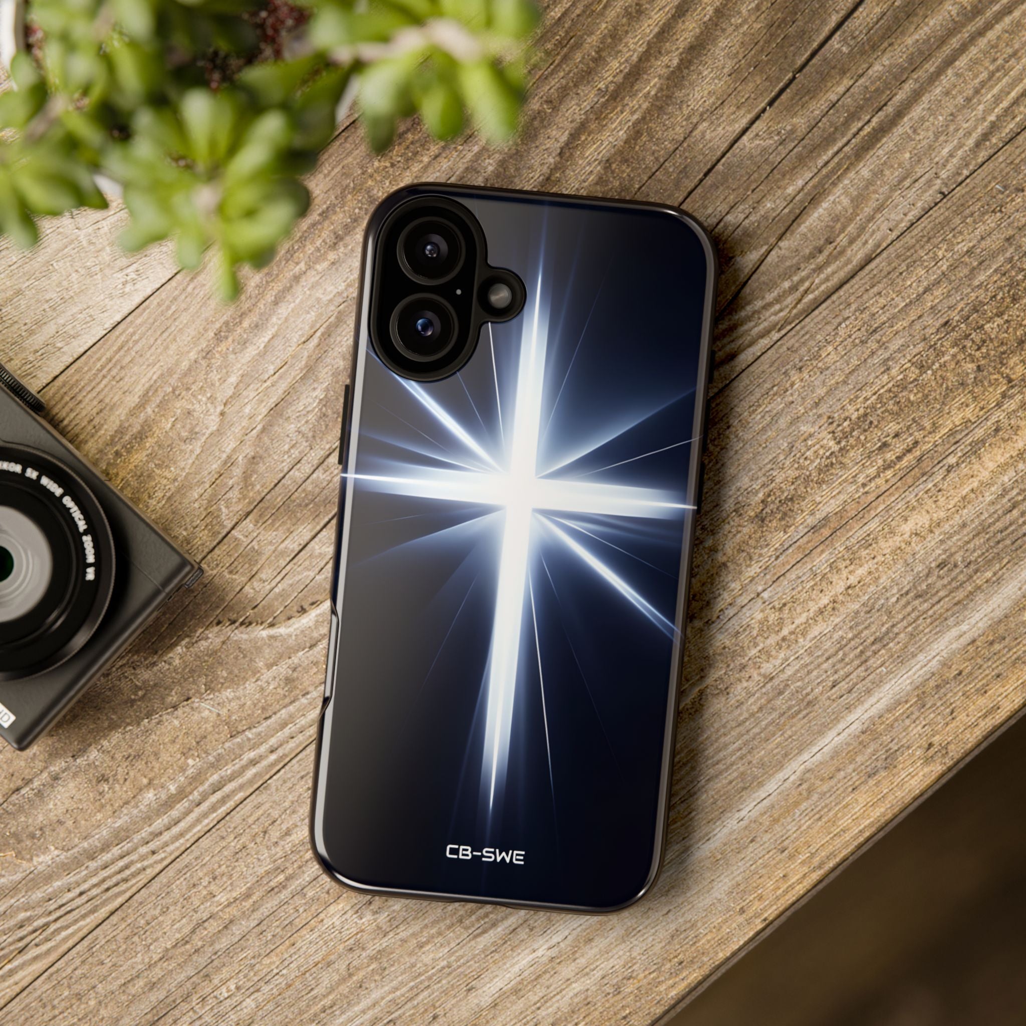 Luminous Cross Radiance - iPhone Case