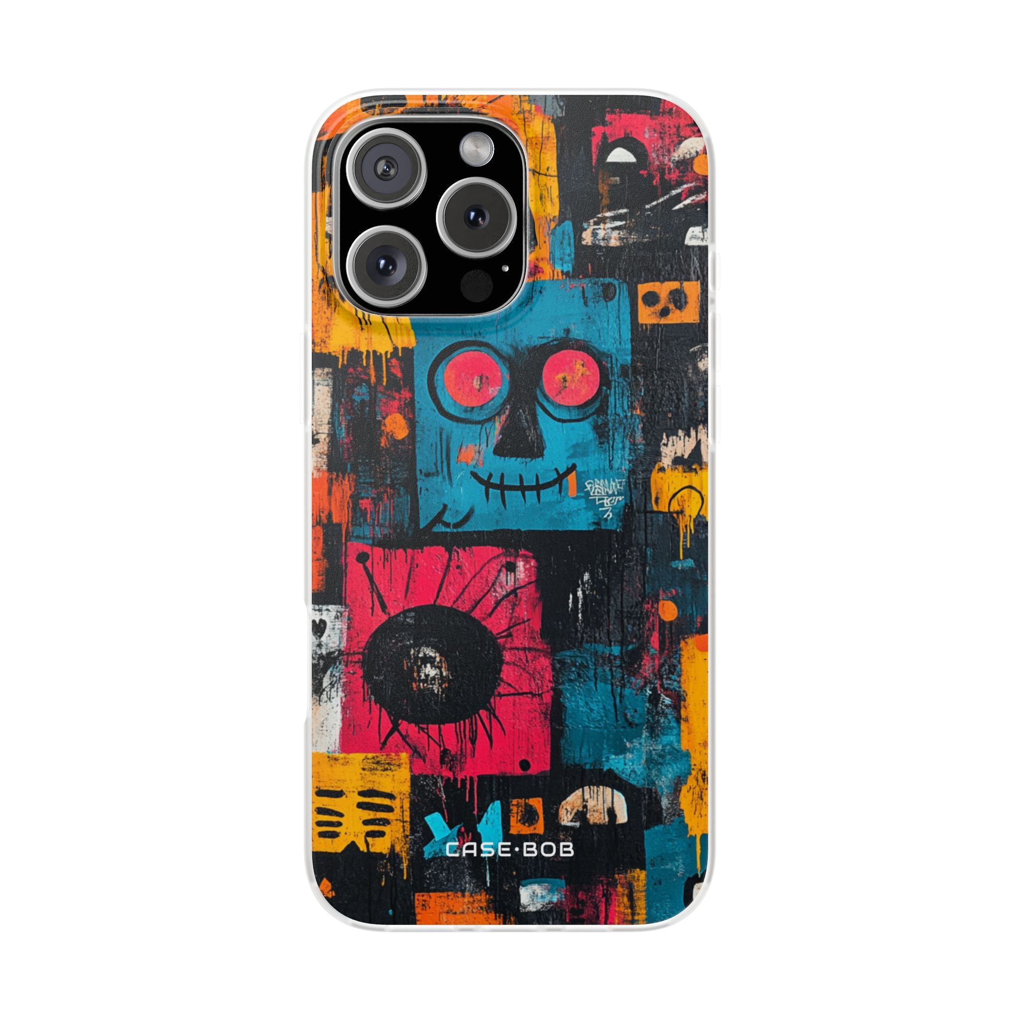 Blue Stitch Smile iPhone 16 Pro Max Case - Soft