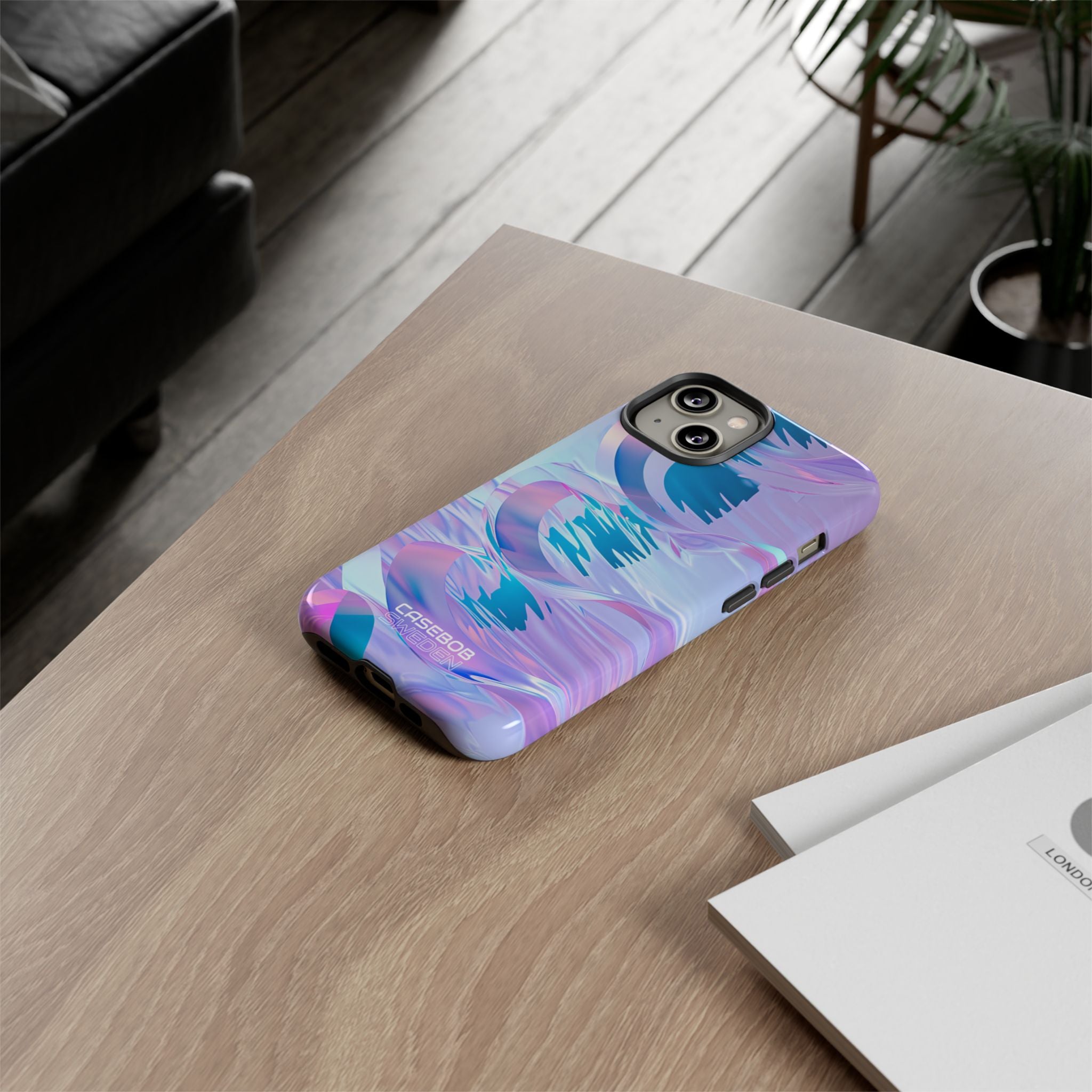 Iridescerende Stromende Golven iPhone 14 - Tough
