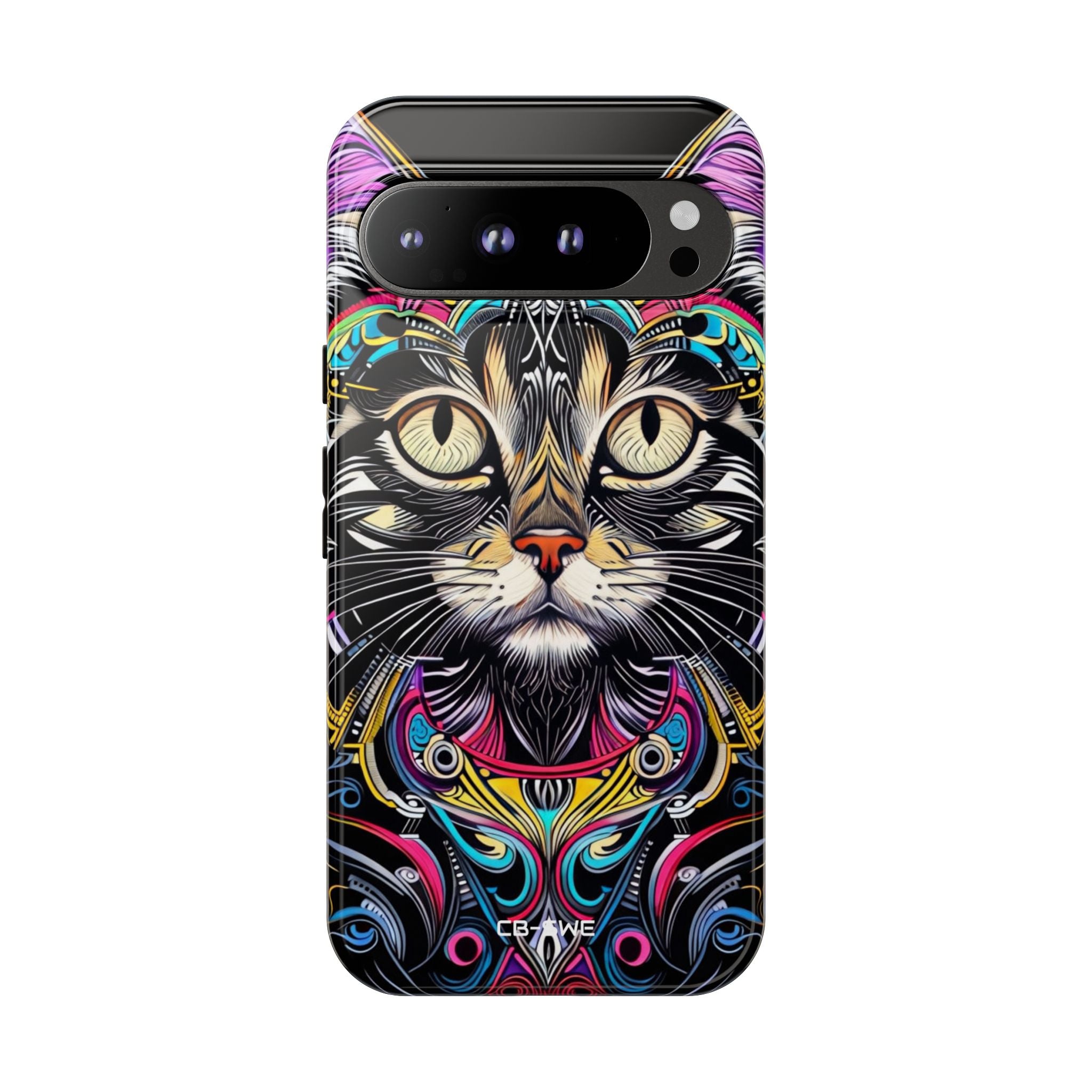 Psychedelic Cat Mirage - Google Pixel Case