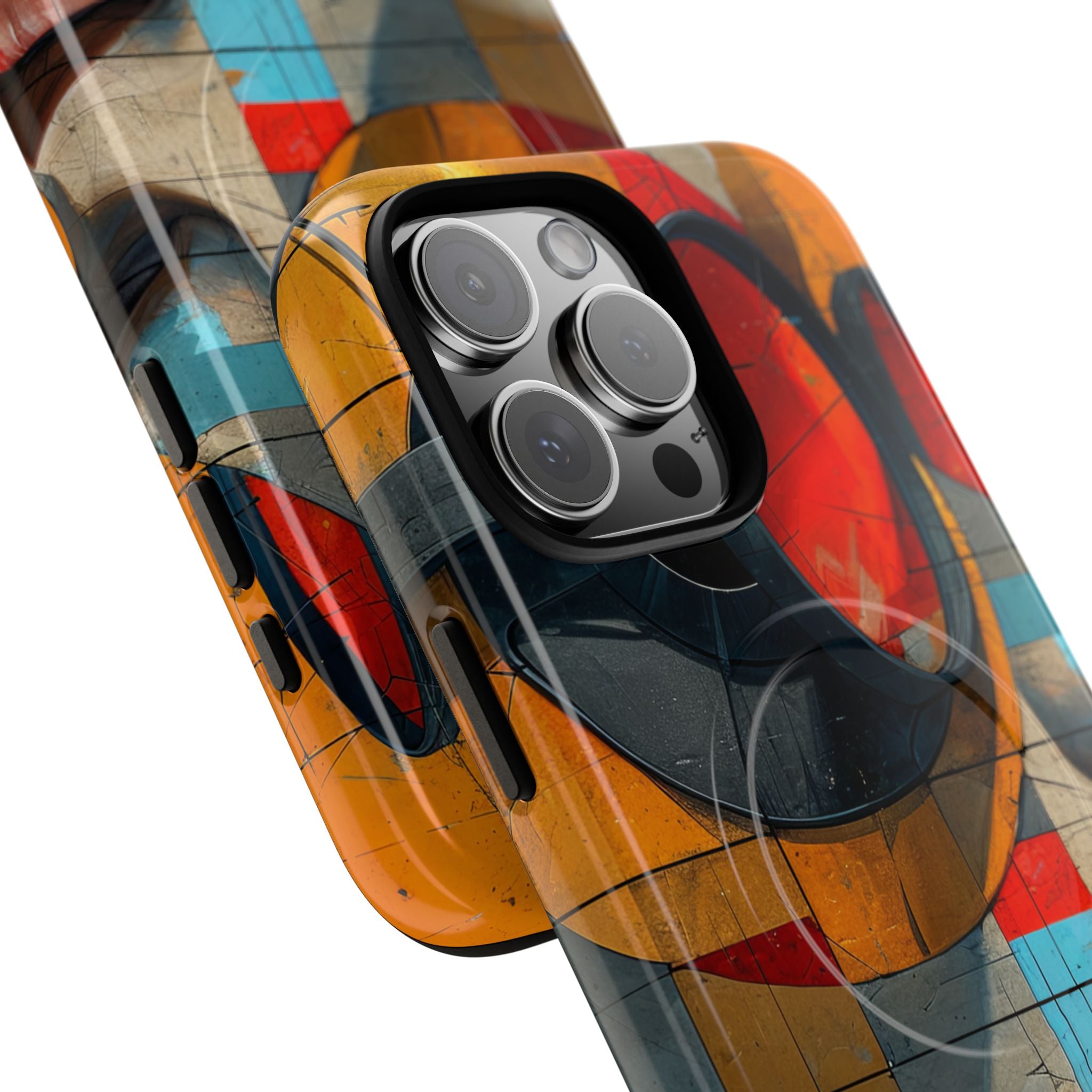 Futuristic Cubist Visions iPhone 16 - Tough+